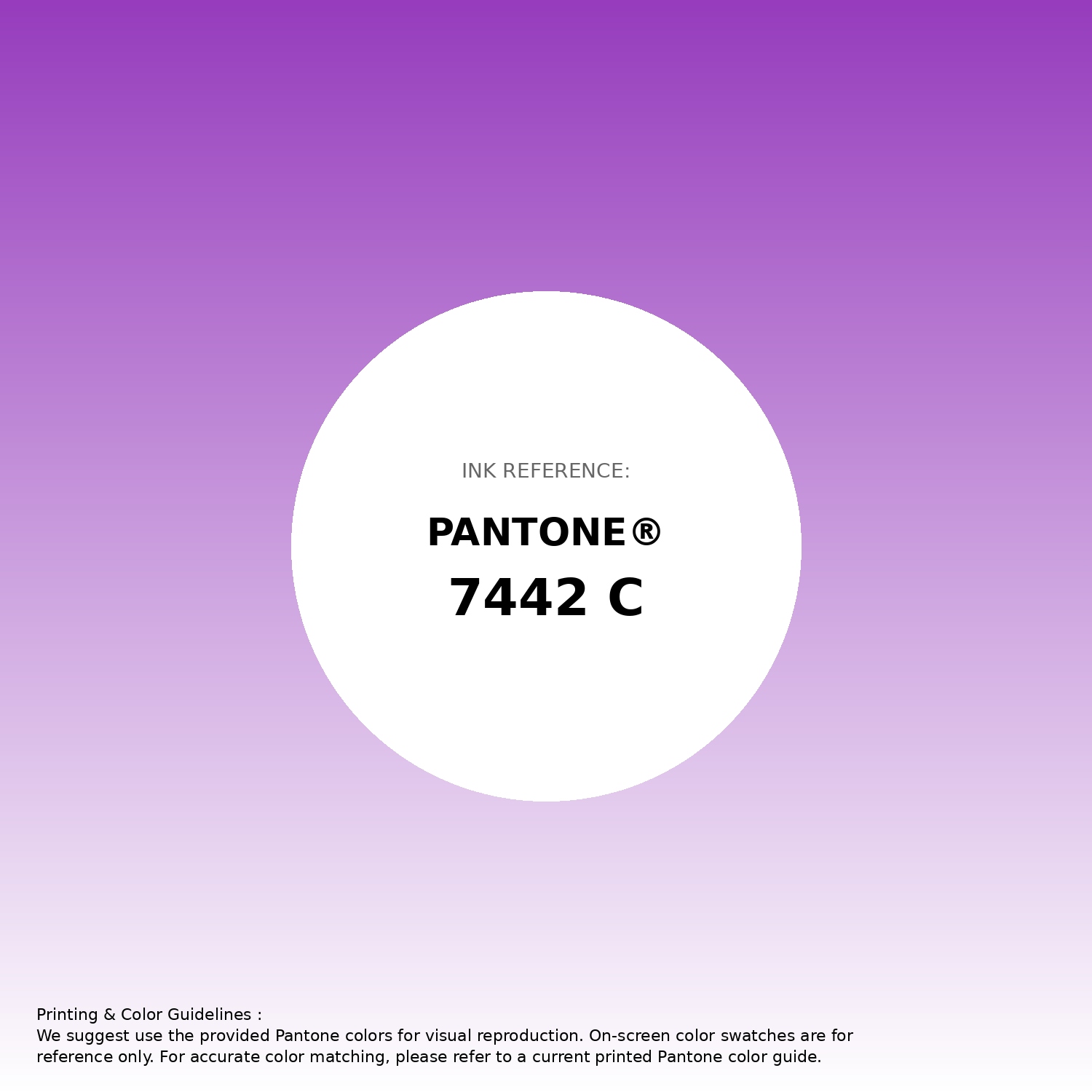 Stunning gradient artwork featuring Pantone 7442 C Color | Hex color Code #963cbd. Beautiful color transitions perfect for modern designs and backgrounds. #gradient #colorart #design #963cbd