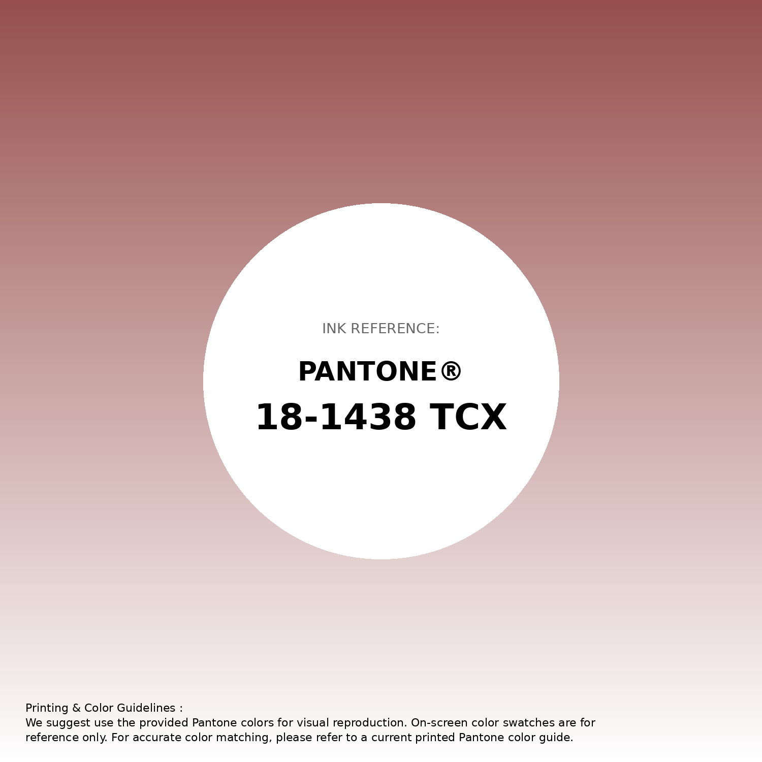 Hex Color #964F4C — Pantone 18-1438 TCX Match, RGB, CMYK