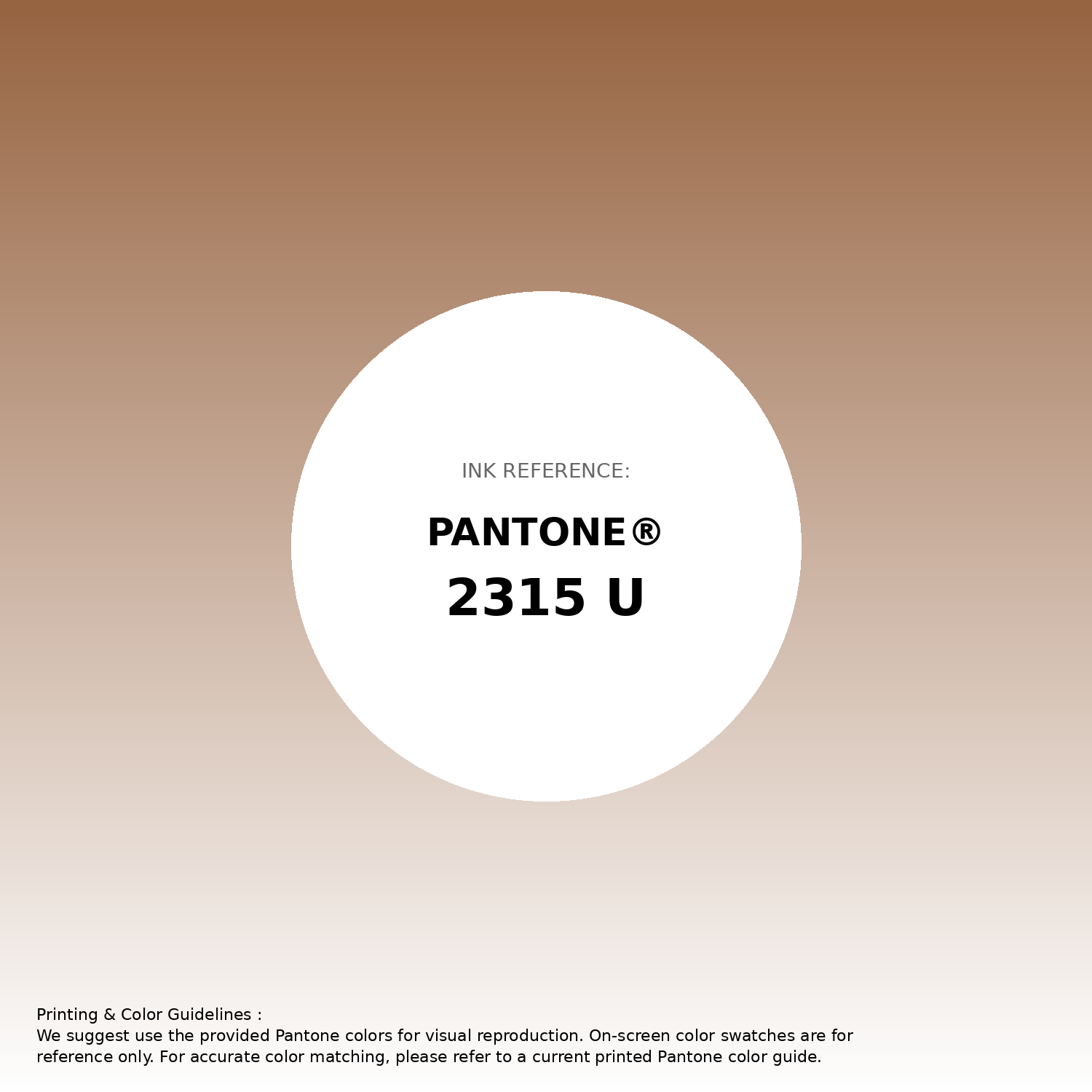 Stunning gradient artwork featuring Pantone 2315 U Color | Hex color Code #966340. Beautiful color transitions perfect for modern designs and backgrounds. #gradient #colorart #design #966340
