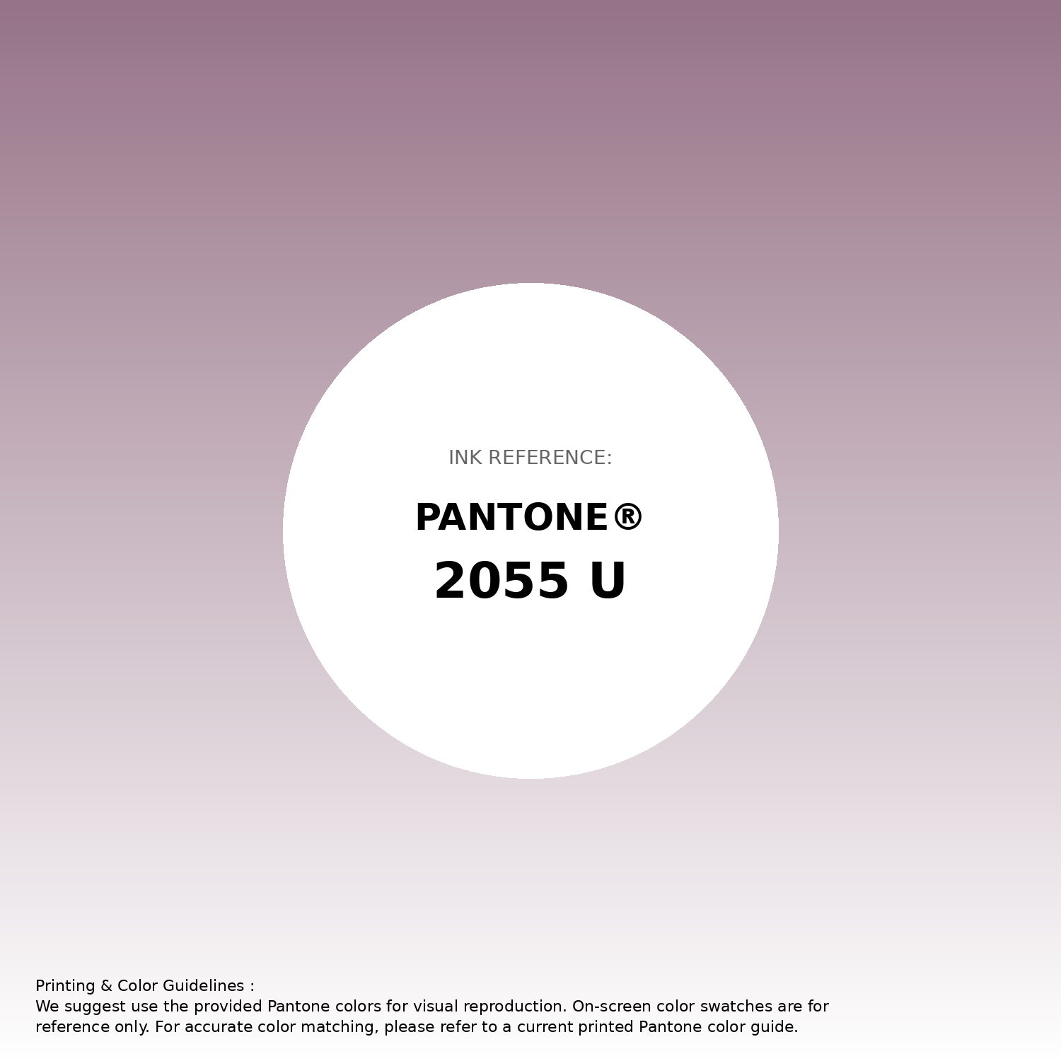 Stunning gradient artwork featuring Pantone 2055 U Color | Hex color Code #967387. Beautiful color transitions perfect for modern designs and backgrounds. #gradient #colorart #design #967387