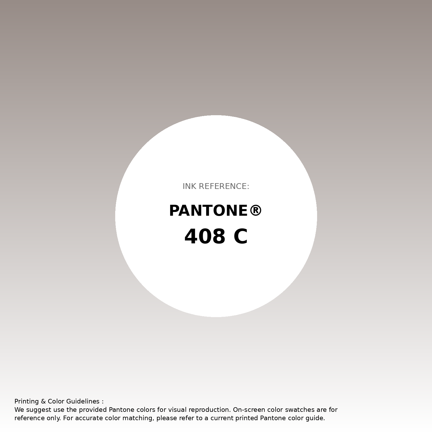 Stunning gradient artwork featuring Pantone 408 C Color | Hex color Code #978c87. Beautiful color transitions perfect for modern designs and backgrounds. #gradient #colorart #design #978c87
