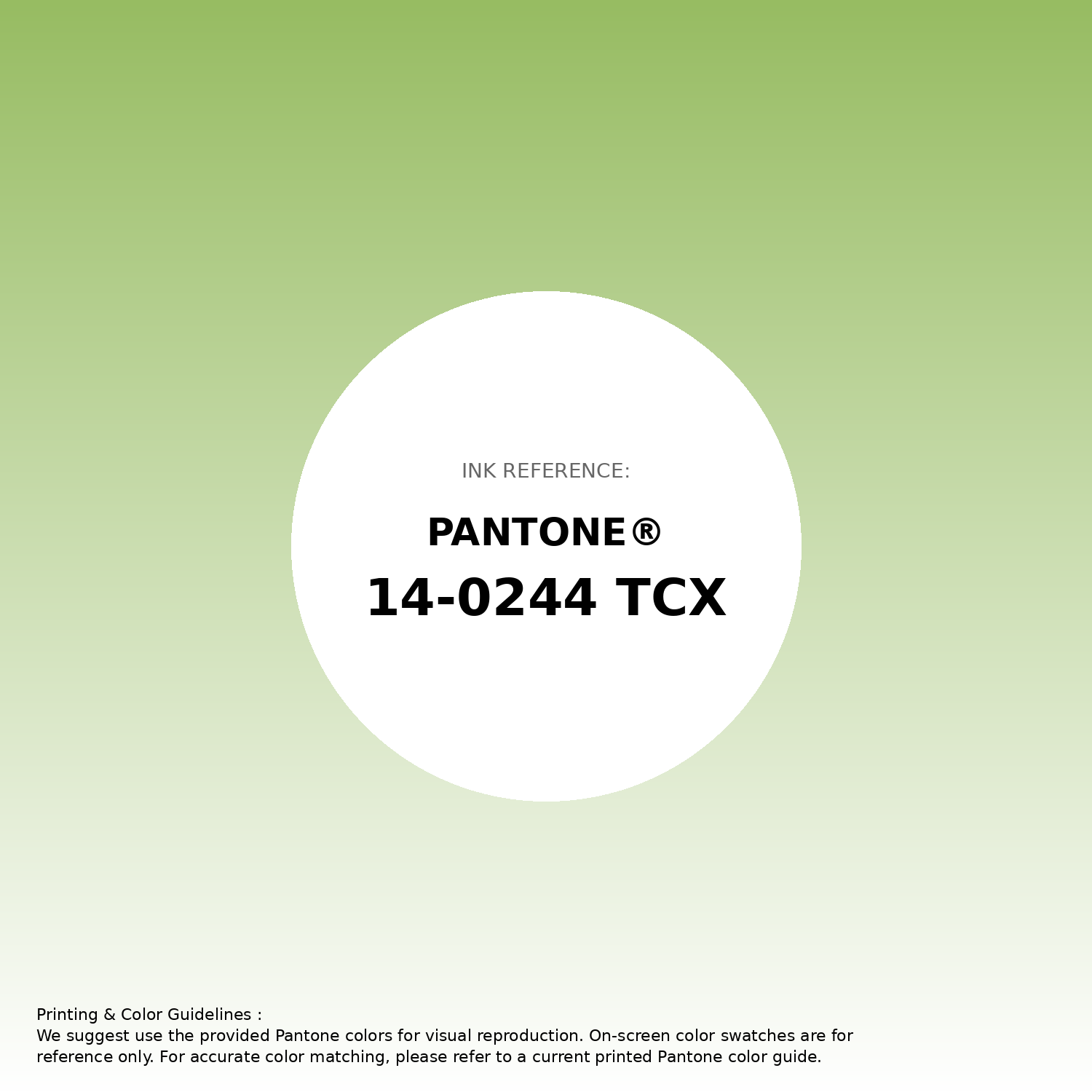 Stunning gradient artwork featuring Pantone 14-0244 Tcx Bright Lime Green Color | Hex color Code #97bc62. Beautiful color transitions perfect for modern designs and backgrounds. #gradient #colorart #design #97bc62