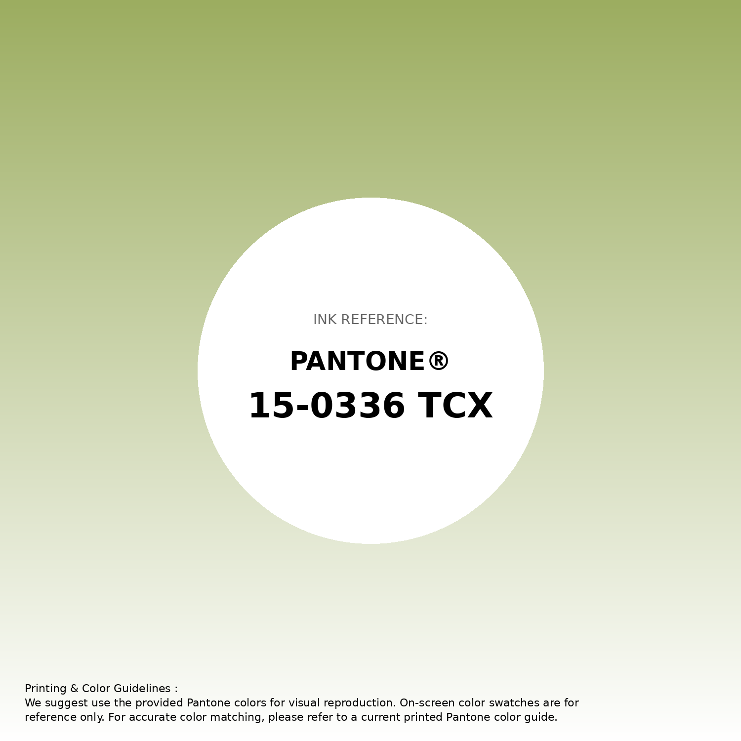 Stunning gradient artwork featuring Pantone 15-0336 Tcx Herbal Garden Color | Hex color Code #9cad60. Beautiful color transitions perfect for modern designs and backgrounds. #gradient #colorart #design #9cad60
