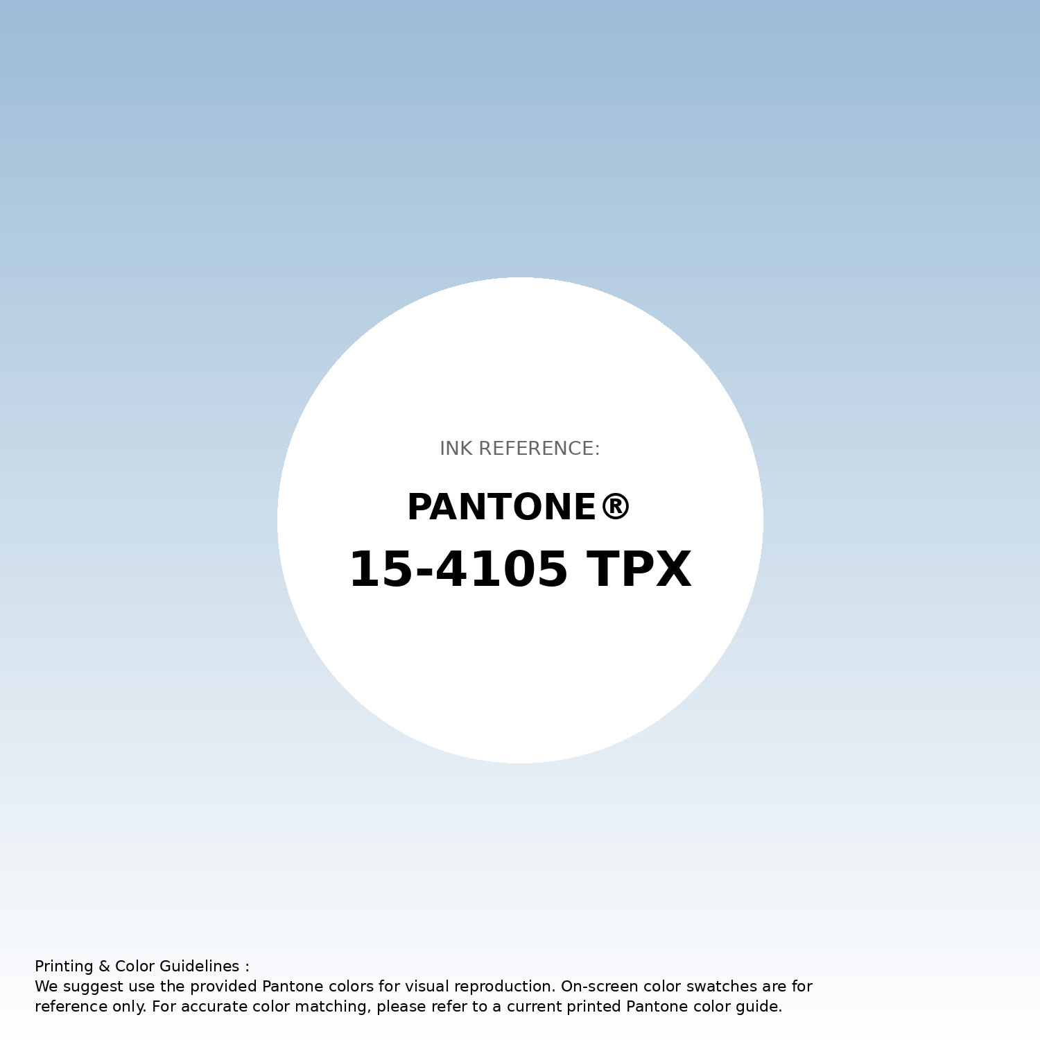 Stunning gradient artwork featuring Pantone 15-4105 Tpx Angel Falls Color | Hex color Code #9cbcd7. Beautiful color transitions perfect for modern designs and backgrounds. #gradient #colorart #design #9cbcd7