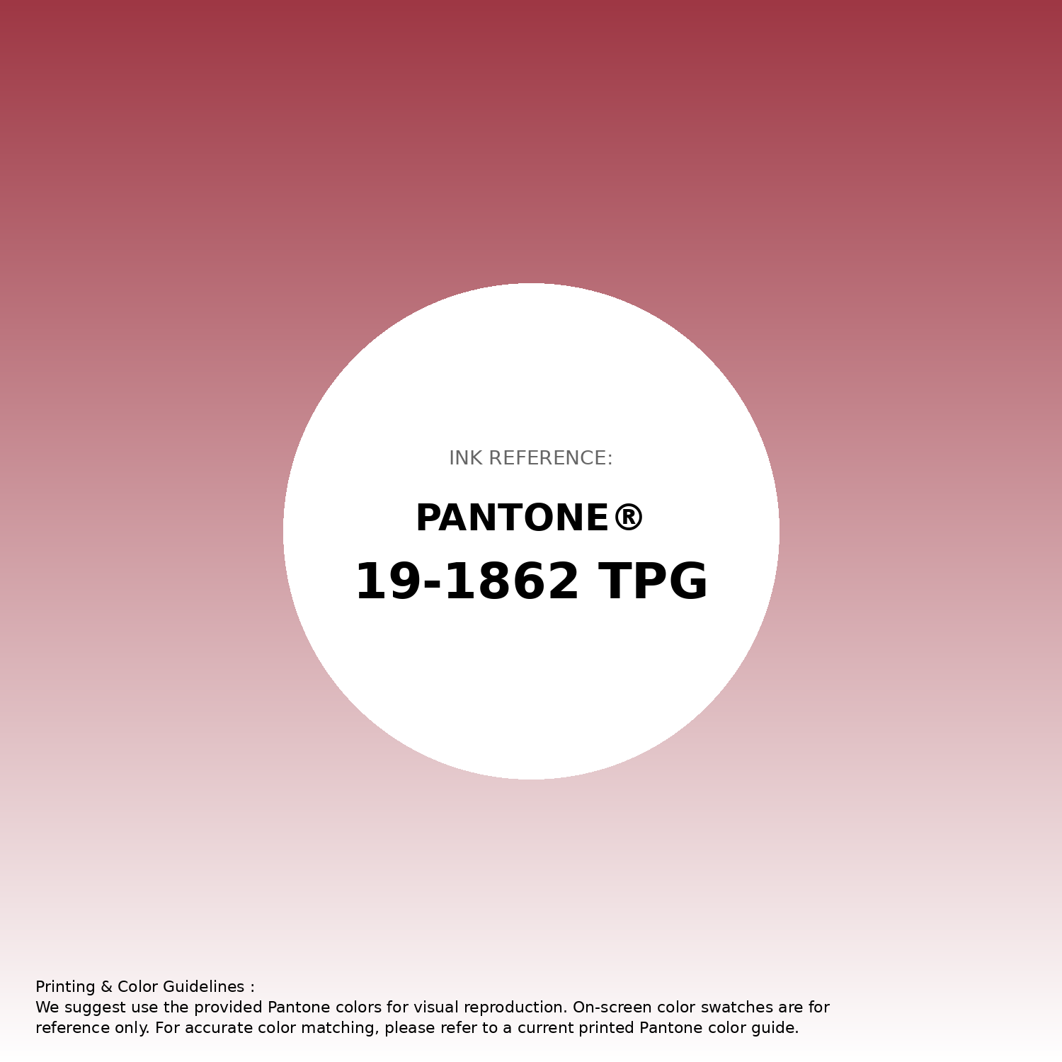 Hex Color #9e3744 | Printing Match PANTONE 19-1862 TPG | Color