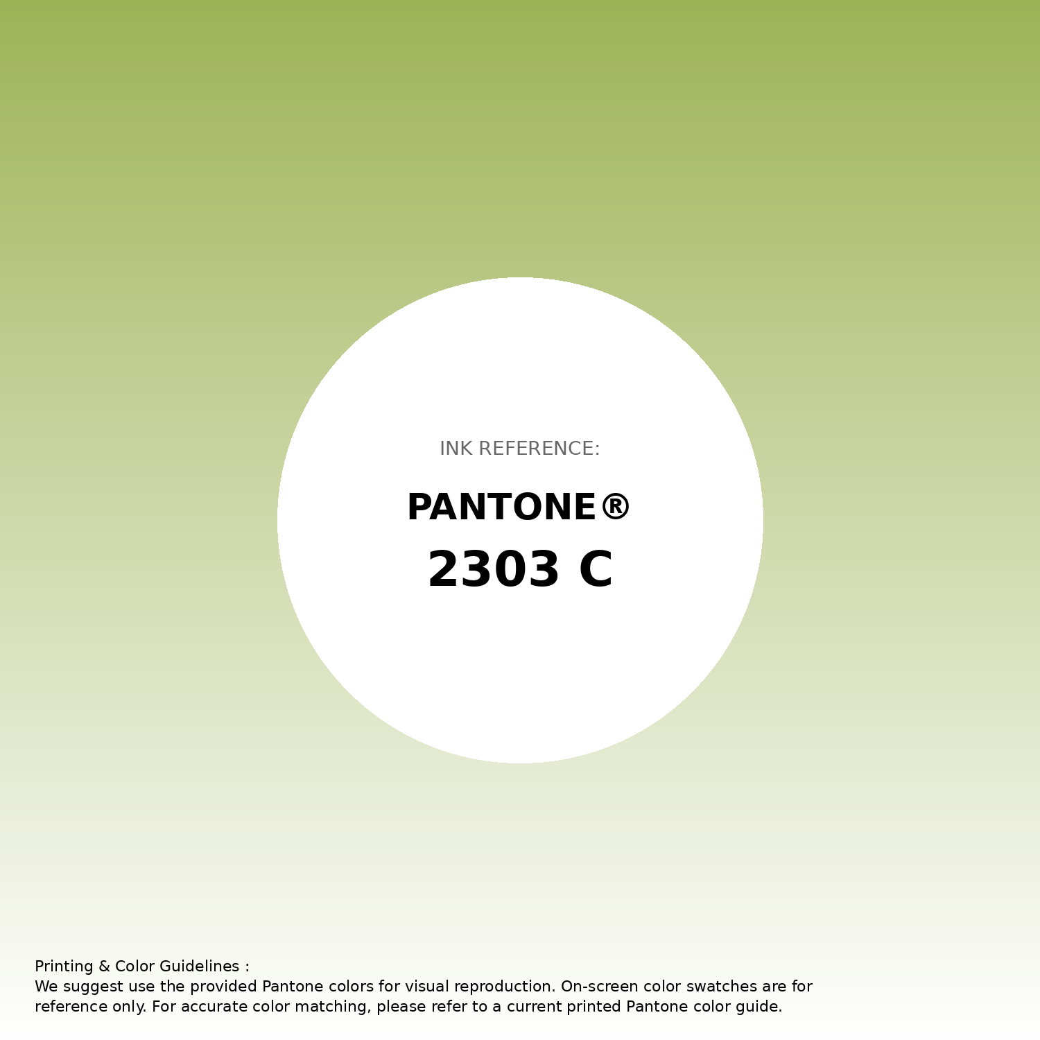Stunning gradient artwork featuring Pantone 2303 C Color | Hex color Code #9eb356. Beautiful color transitions perfect for modern designs and backgrounds. #gradient #colorart #design #9eb356