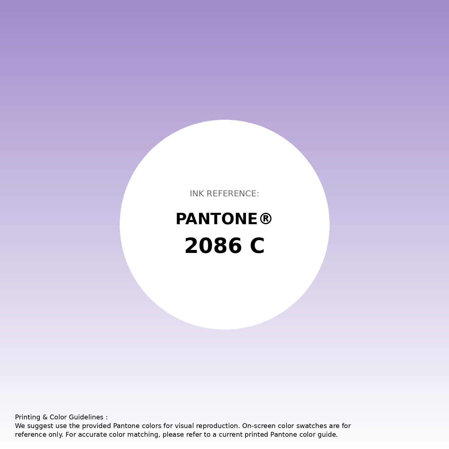 Stunning gradient artwork featuring Pantone 2086 C Color | Hex color Code #a08bcb. Beautiful color transitions perfect for modern designs and backgrounds. #gradient #colorart #design #a08bcb