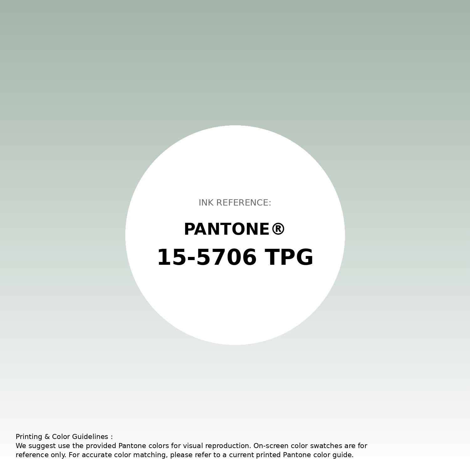 Stunning gradient artwork featuring Pantone 15-5706 Tpg Frosty Green Color | Hex color Code #a1b4a7. Beautiful color transitions perfect for modern designs and backgrounds. #gradient #colorart #design #a1b4a7