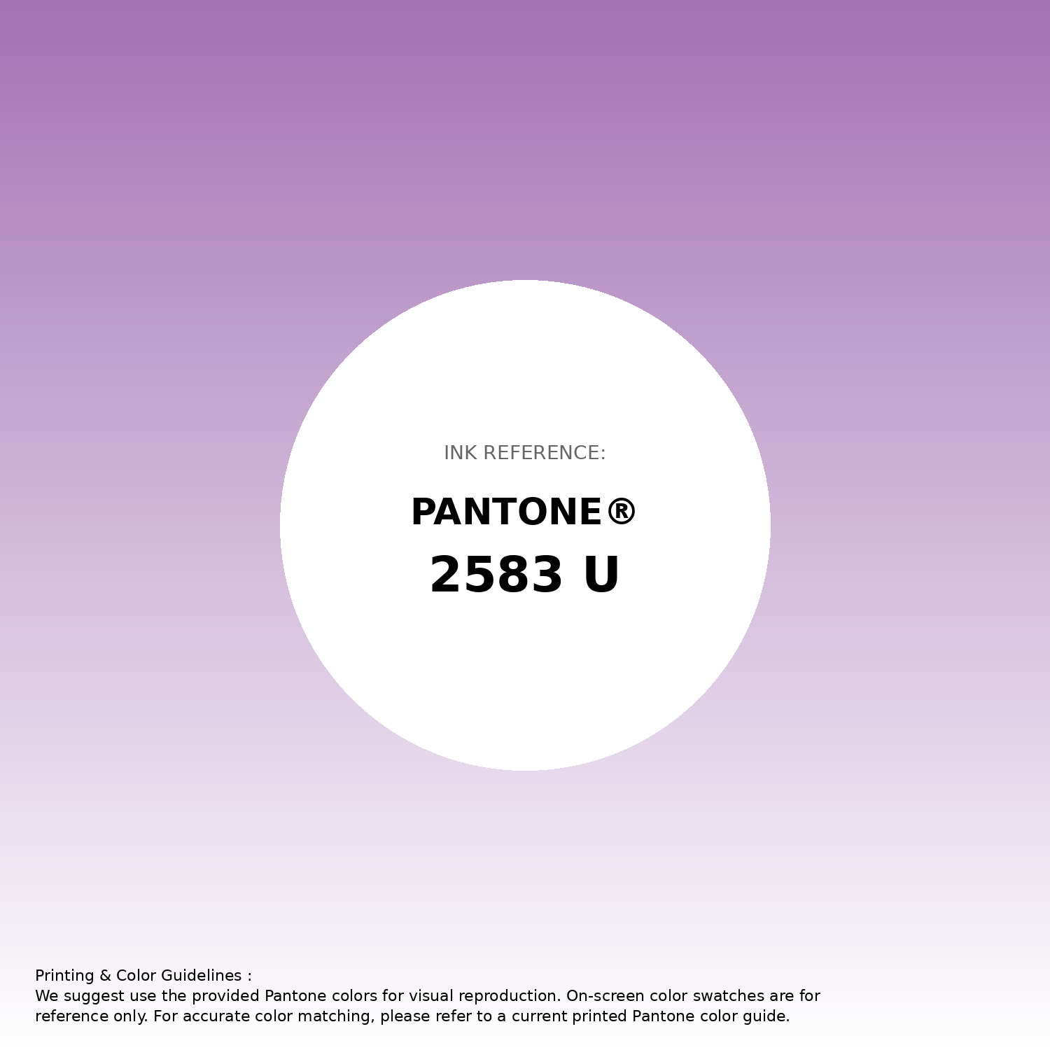 Stunning gradient artwork featuring Pantone 2583 U Color | Hex color Code #a372b5. Beautiful color transitions perfect for modern designs and backgrounds. #gradient #colorart #design #a372b5