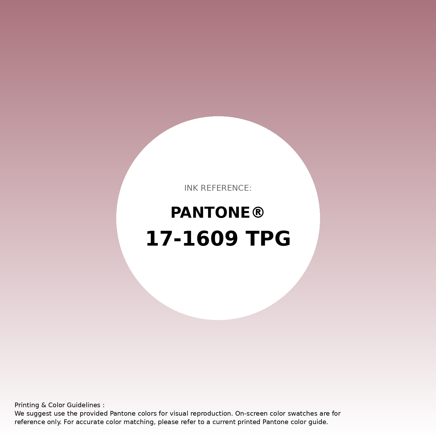 Hex Color #aa737d | Printing Match PANTONE 17-1609 TPG | Color