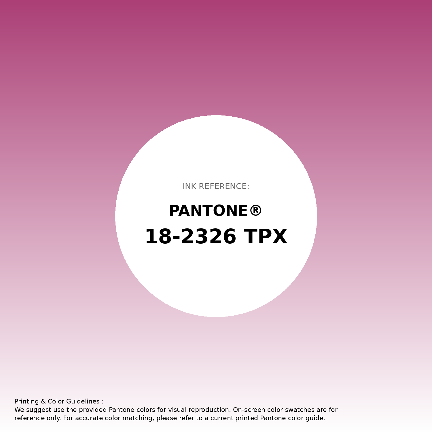 Hex Color #ab3f76 | Printing Match PANTONE 18-2326 TPX | Color