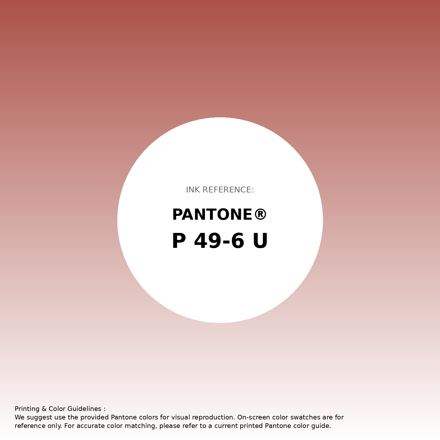 Stunning gradient artwork featuring Pantone P 49-6 U Color | Hex color Code #ab5248. Beautiful color transitions perfect for modern designs and backgrounds. #gradient #colorart #design #ab5248