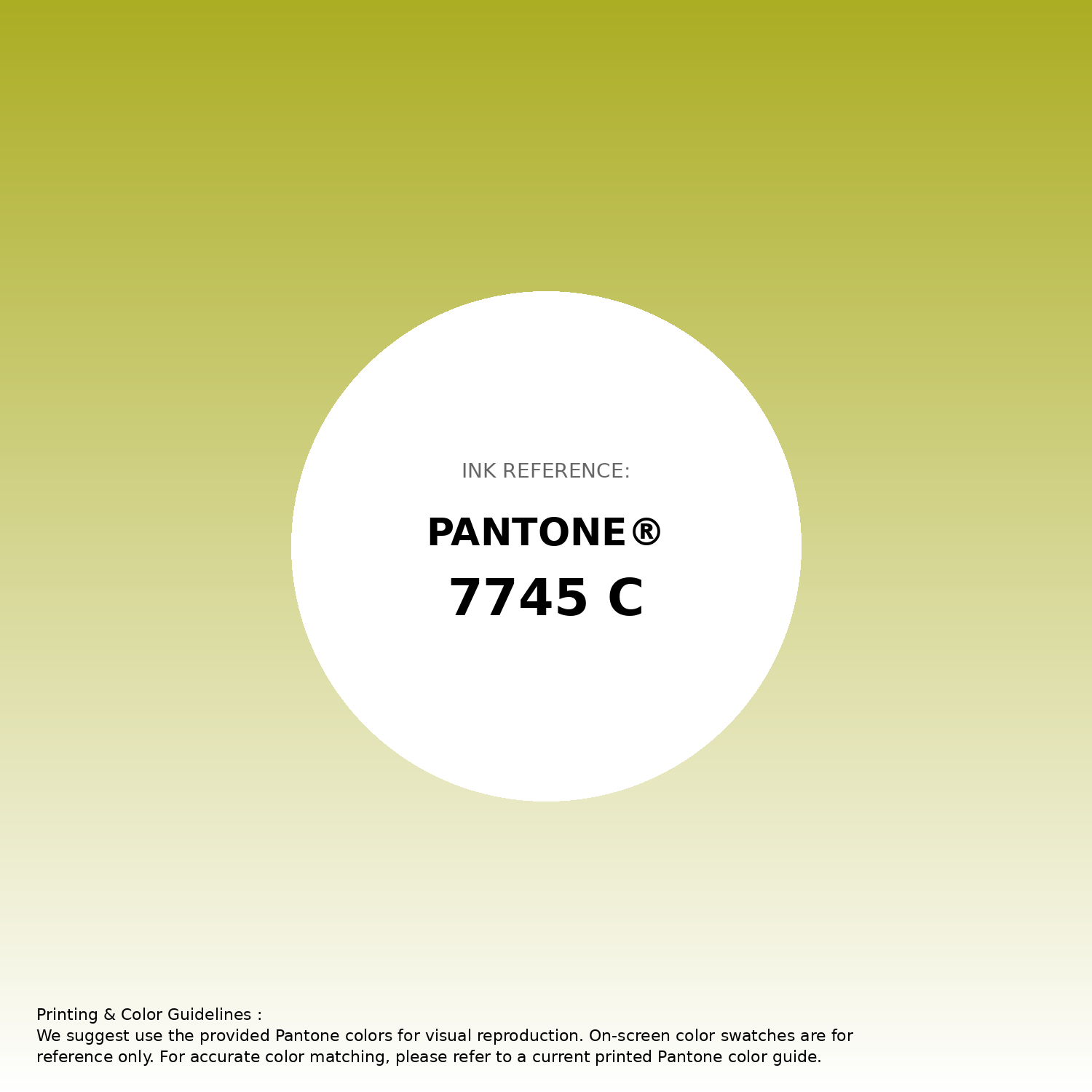 Stunning gradient artwork featuring Pantone 7745 C Color | Hex color Code #abad23. Beautiful color transitions perfect for modern designs and backgrounds. #gradient #colorart #design #abad23