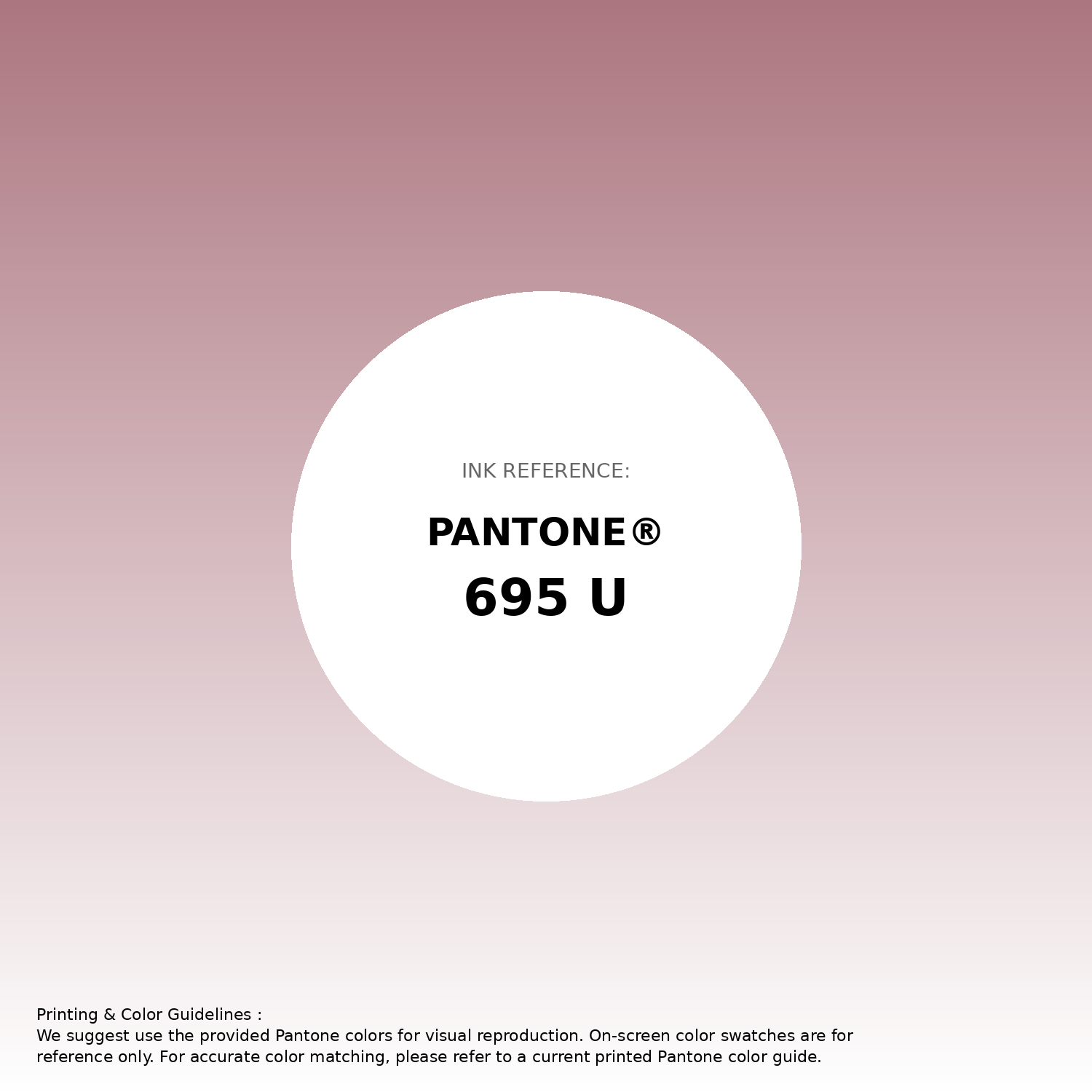 Stunning gradient artwork featuring Pantone 695 U Color | Hex color Code #ac7680. Beautiful color transitions perfect for modern designs and backgrounds. #gradient #colorart #design #ac7680