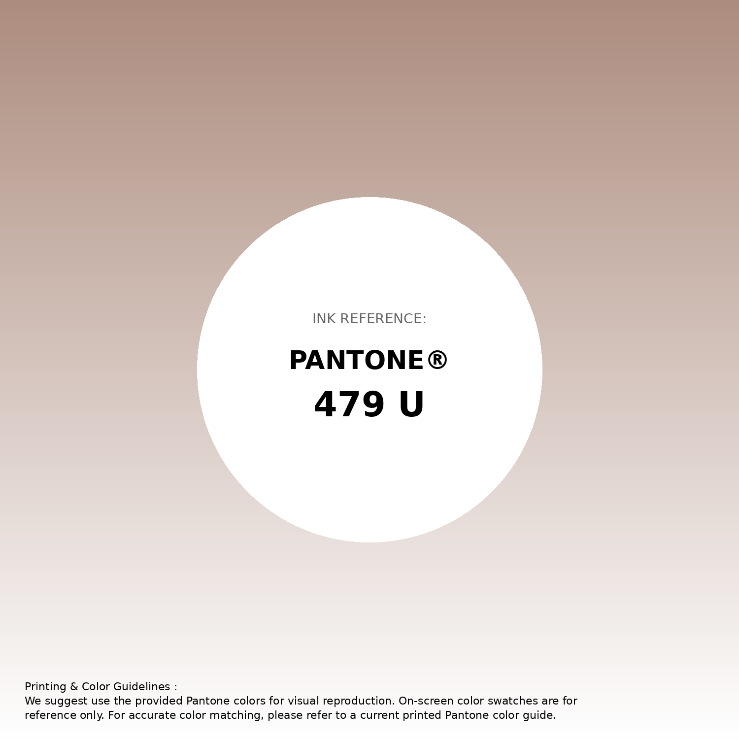 Stunning gradient artwork featuring Pantone 479 U Color | Hex color Code #ac8c7e. Beautiful color transitions perfect for modern designs and backgrounds. #gradient #colorart #design #ac8c7e