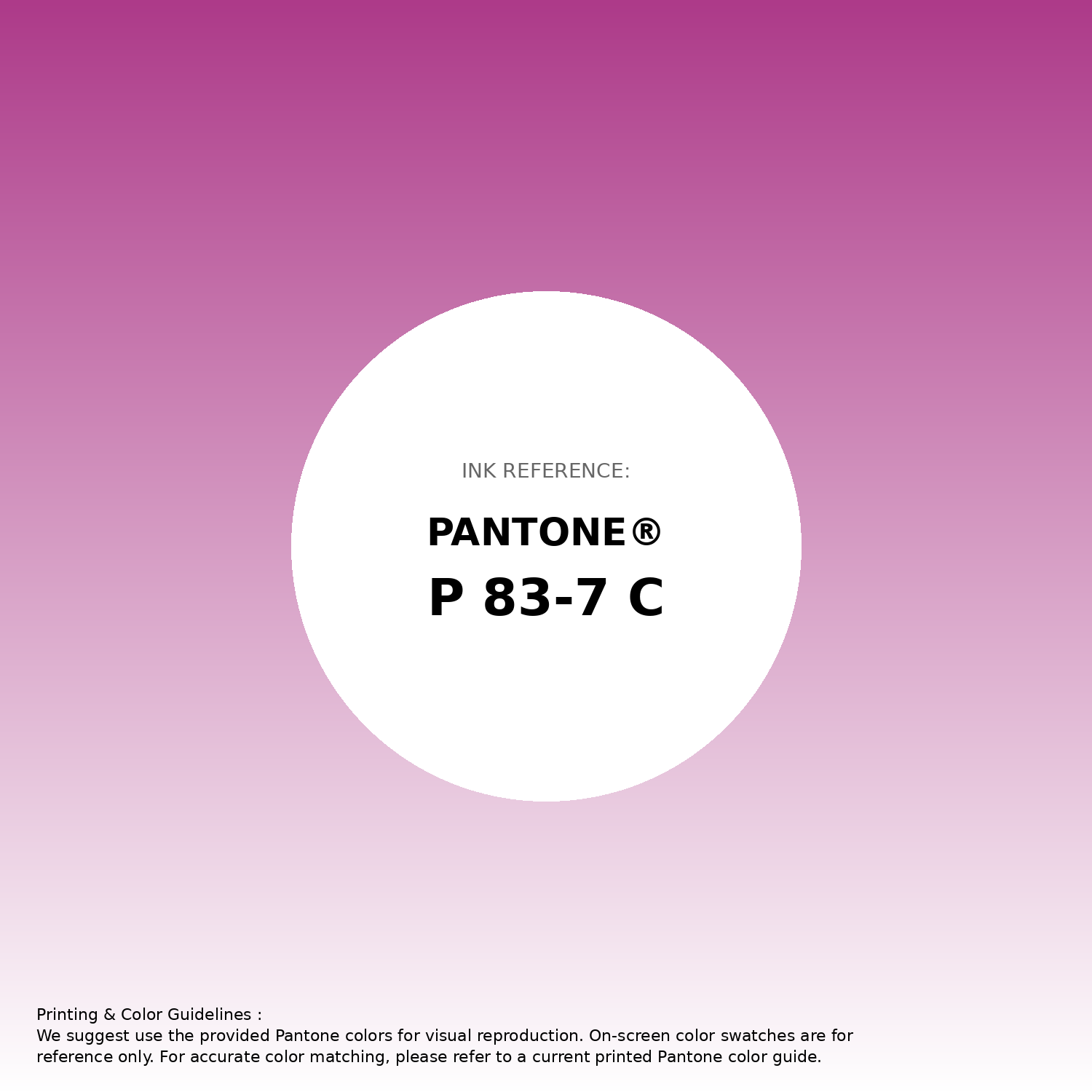 Stunning gradient artwork featuring Pantone P 83-7 C Color | Hex color Code #ad3a89. Beautiful color transitions perfect for modern designs and backgrounds. #gradient #colorart #design #ad3a89