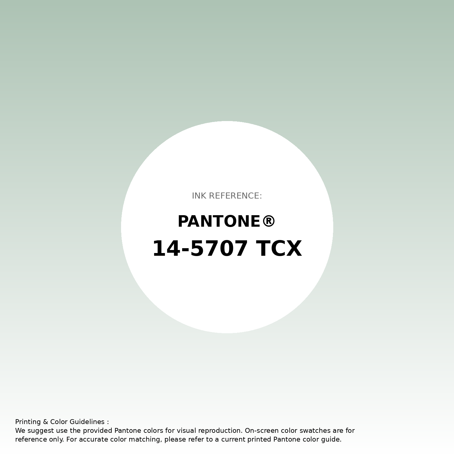 Stunning gradient artwork featuring Pantone 14-5707 Tcx Aqua Foam Color | Hex color Code #adc3b4. Beautiful color transitions perfect for modern designs and backgrounds. #gradient #colorart #design #adc3b4