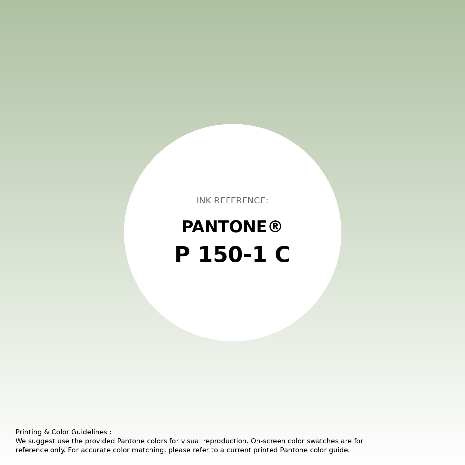 Stunning gradient artwork featuring Pantone P 150-1 C Color | Hex color Code #aec1a1. Beautiful color transitions perfect for modern designs and backgrounds. #gradient #colorart #design #aec1a1