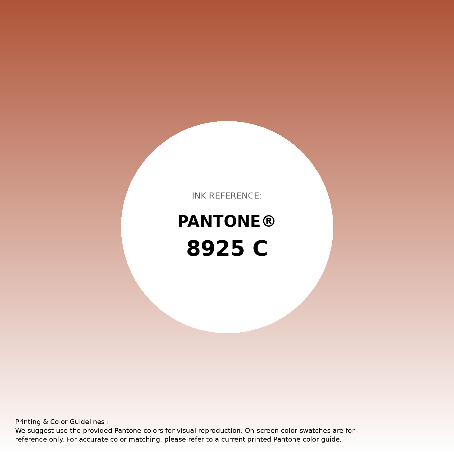 Stunning gradient artwork featuring Pantone 8925 C Color | Hex color Code #af5438. Beautiful color transitions perfect for modern designs and backgrounds. #gradient #colorart #design #af5438