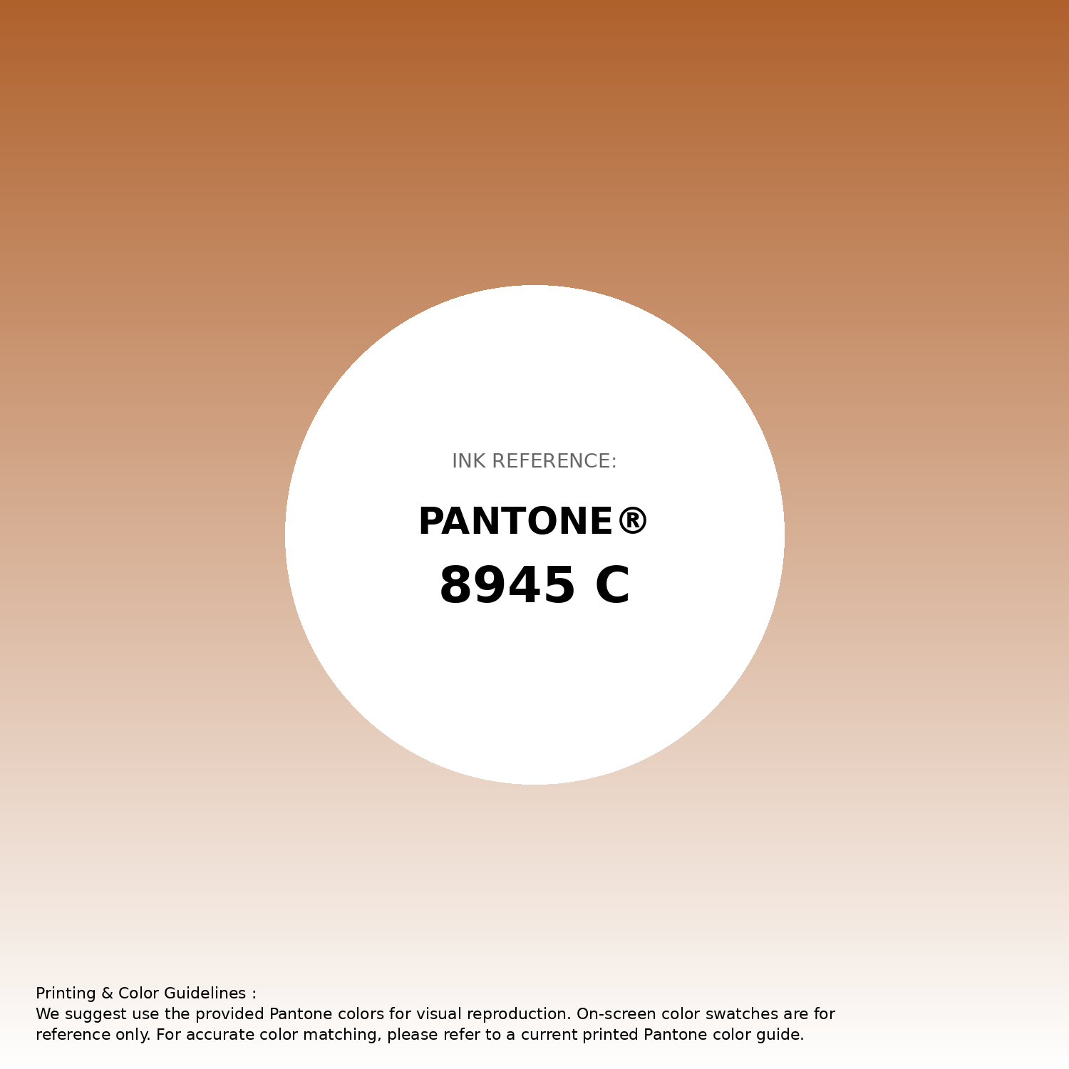 Stunning gradient artwork featuring Pantone 8945 C Color | Hex color Code #af612c. Beautiful color transitions perfect for modern designs and backgrounds. #gradient #colorart #design #af612c