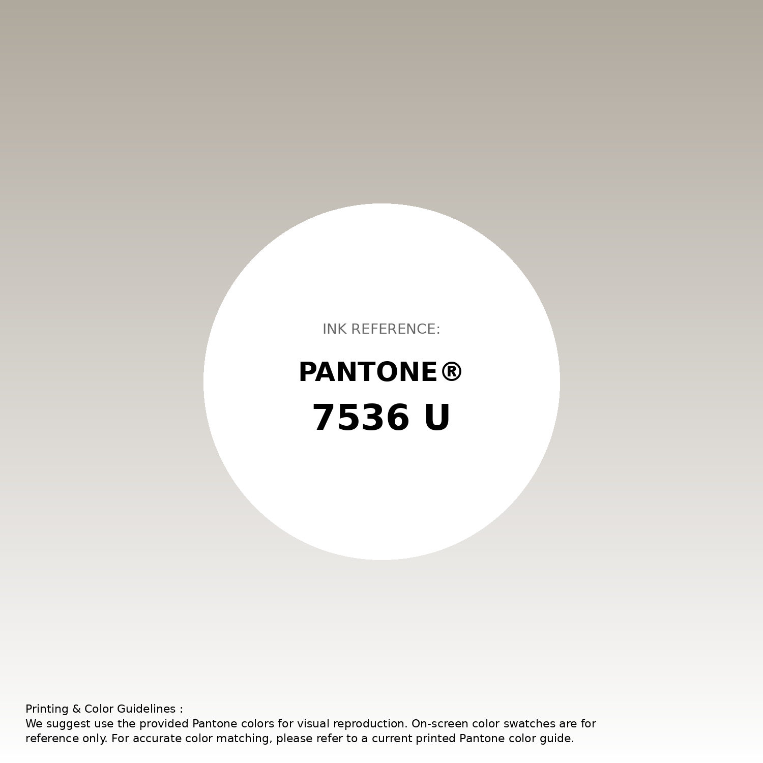 Stunning gradient artwork featuring Pantone 7536 U Color | Hex color Code #afa89d. Beautiful color transitions perfect for modern designs and backgrounds. #gradient #colorart #design #afa89d