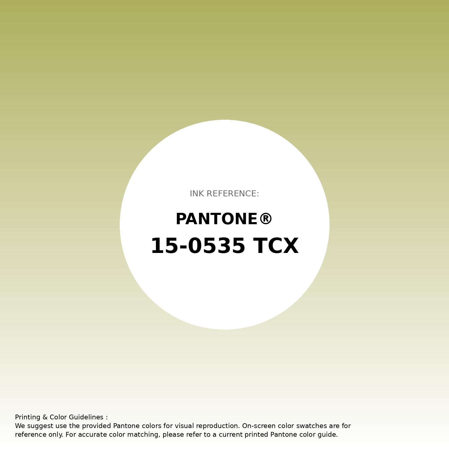 Stunning gradient artwork featuring Pantone 15-0535 Tcx Palm Color | Hex color Code #afaf5e. Beautiful color transitions perfect for modern designs and backgrounds. #gradient #colorart #design #afaf5e