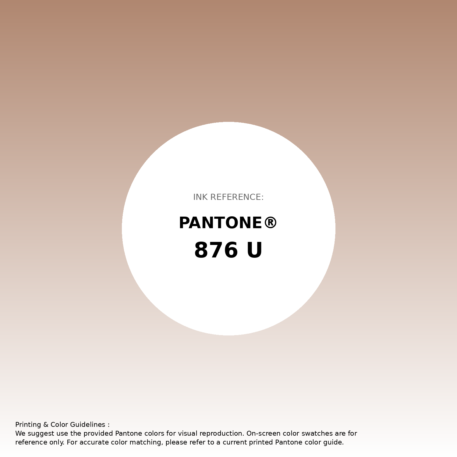 Stunning gradient artwork featuring Pantone 876 U Color | Hex color Code #b08770. Beautiful color transitions perfect for modern designs and backgrounds. #gradient #colorart #design #b08770