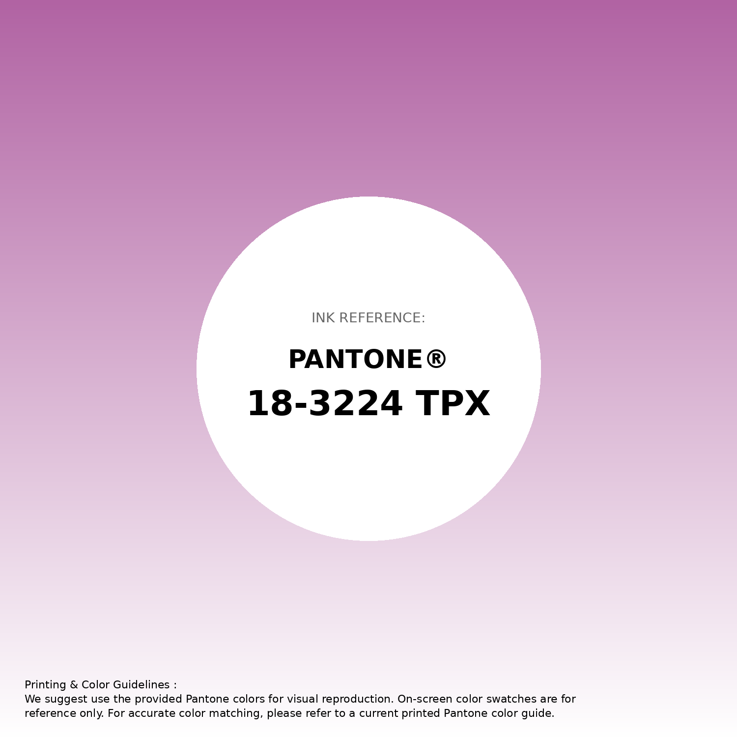 Hex Color #b163a3 | Printing Match PANTONE 18-3224 TPX | Color
