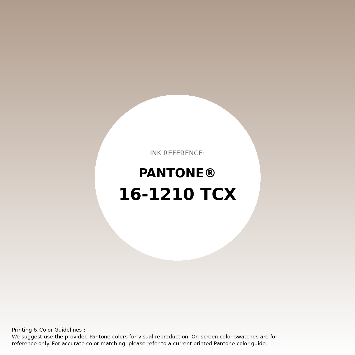 Stunning gradient artwork featuring Pantone 16-1210 Tcx Light Taupe Color | Hex color Code #b19d8d. Beautiful color transitions perfect for modern designs and backgrounds. #gradient #colorart #design #b19d8d