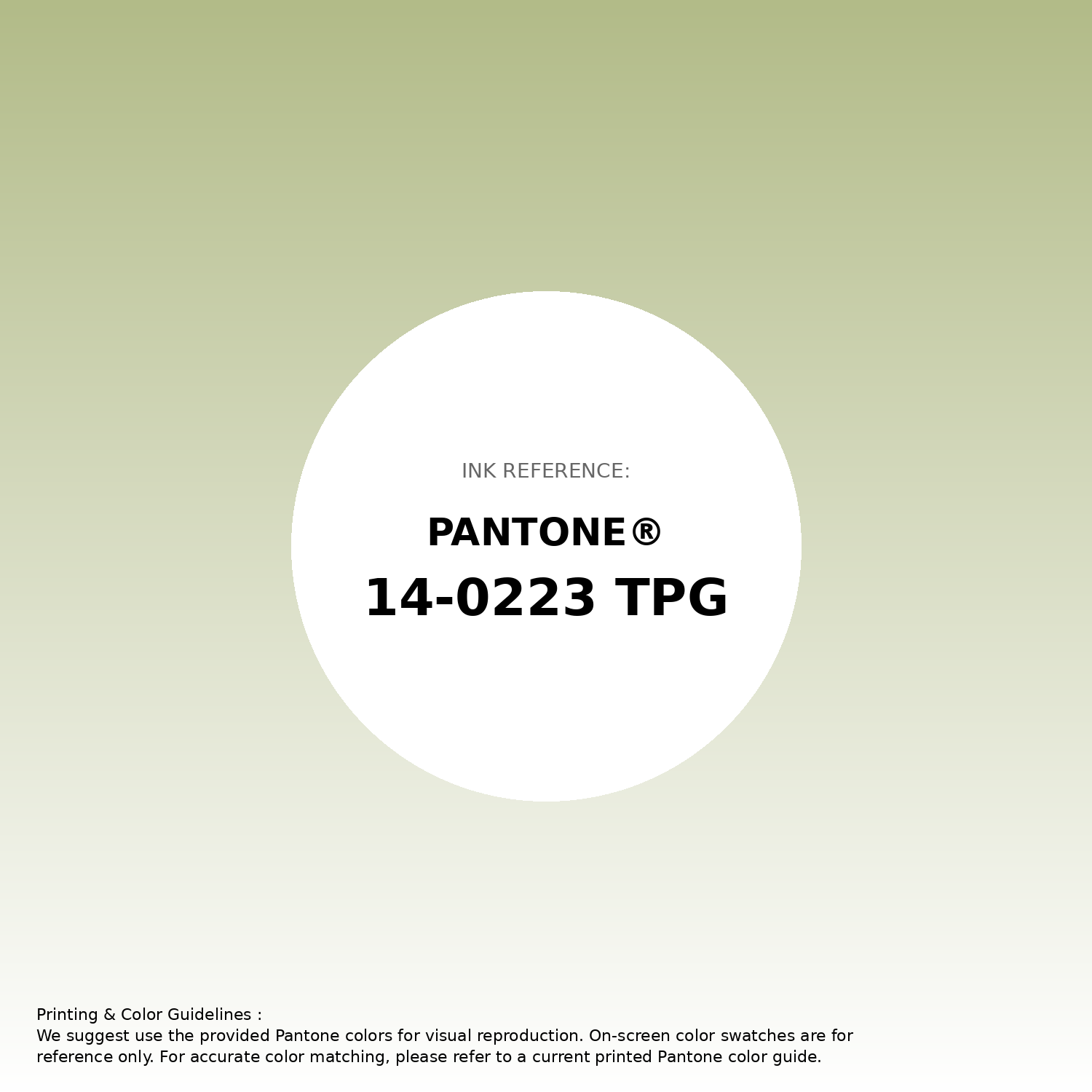 Stunning gradient artwork featuring Pantone 14-0223 Tpg Nile Color | Hex color Code #b2bb88. Beautiful color transitions perfect for modern designs and backgrounds. #gradient #colorart #design #b2bb88