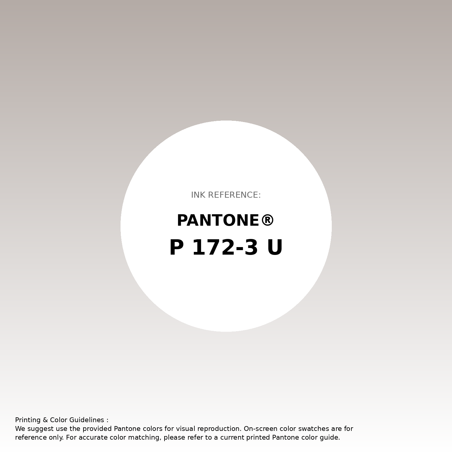 Stunning gradient artwork featuring Pantone P 172-3 U Color | Hex color Code #b4aba6. Beautiful color transitions perfect for modern designs and backgrounds. #gradient #colorart #design #b4aba6
