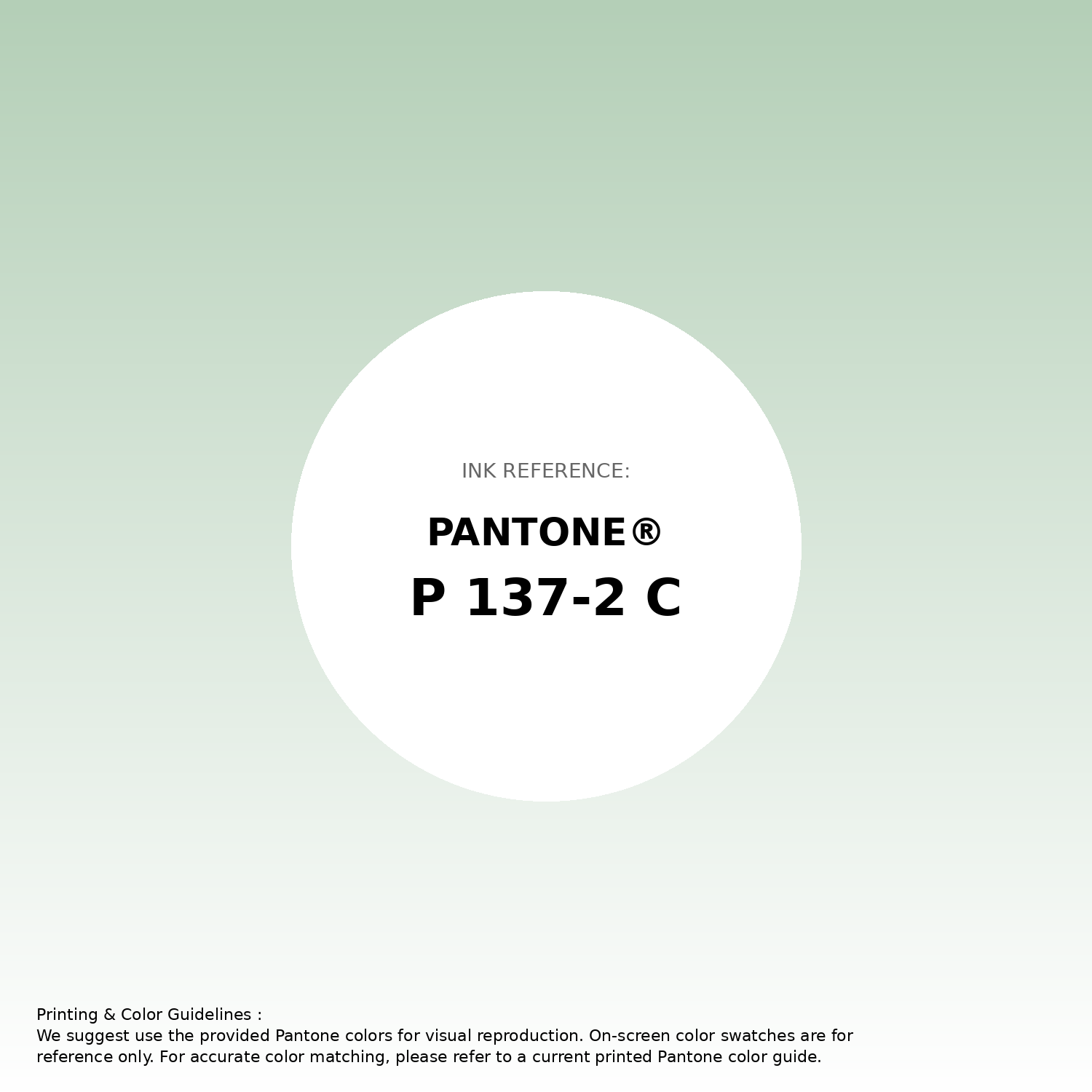 Stunning gradient artwork featuring Pantone P 137-2 C Color | Hex color Code #b4cfb7. Beautiful color transitions perfect for modern designs and backgrounds. #gradient #colorart #design #b4cfb7