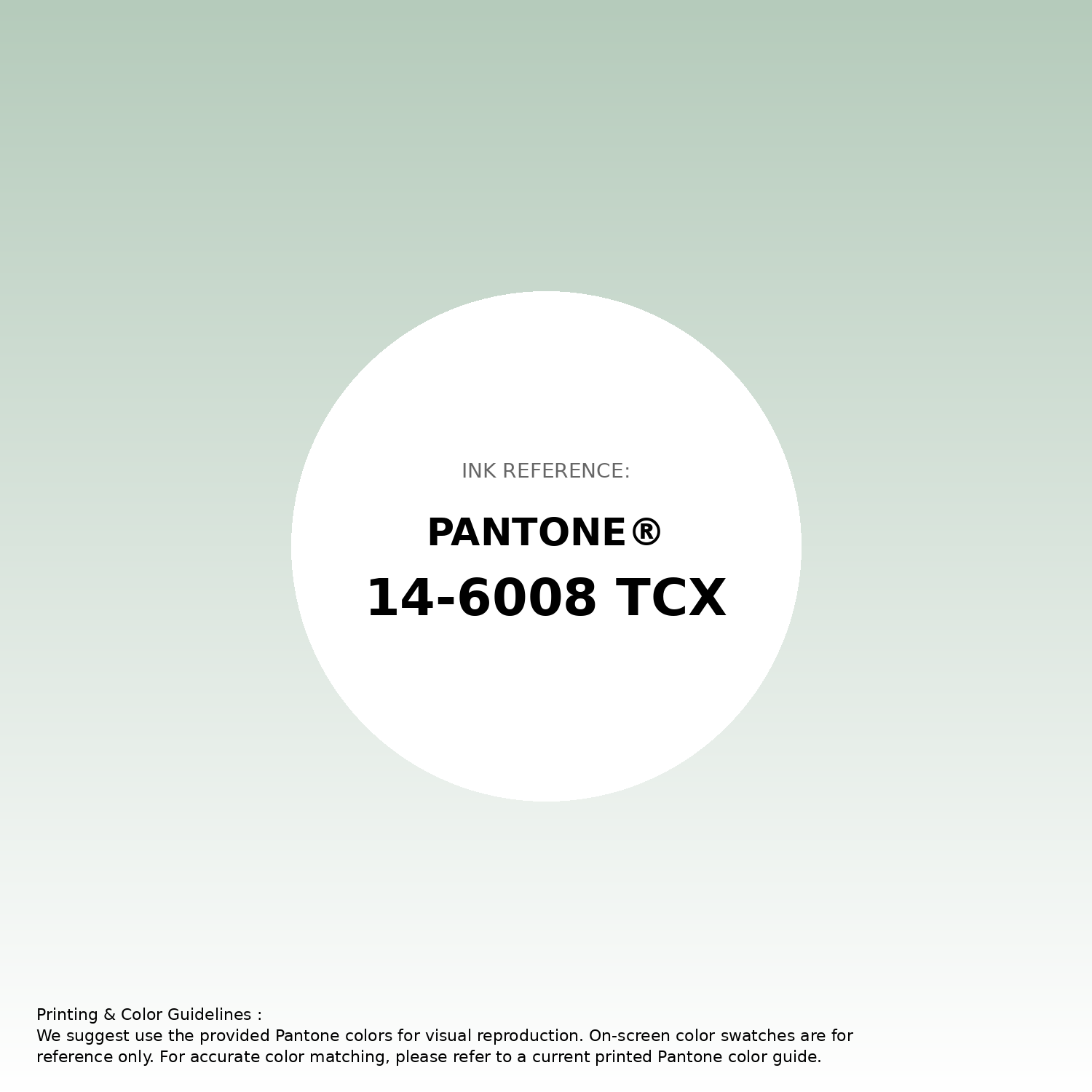 Stunning gradient artwork featuring Pantone 14-6008 Tcx Subtle Green Color | Hex color Code #b5cbbb. Beautiful color transitions perfect for modern designs and backgrounds. #gradient #colorart #design #b5cbbb