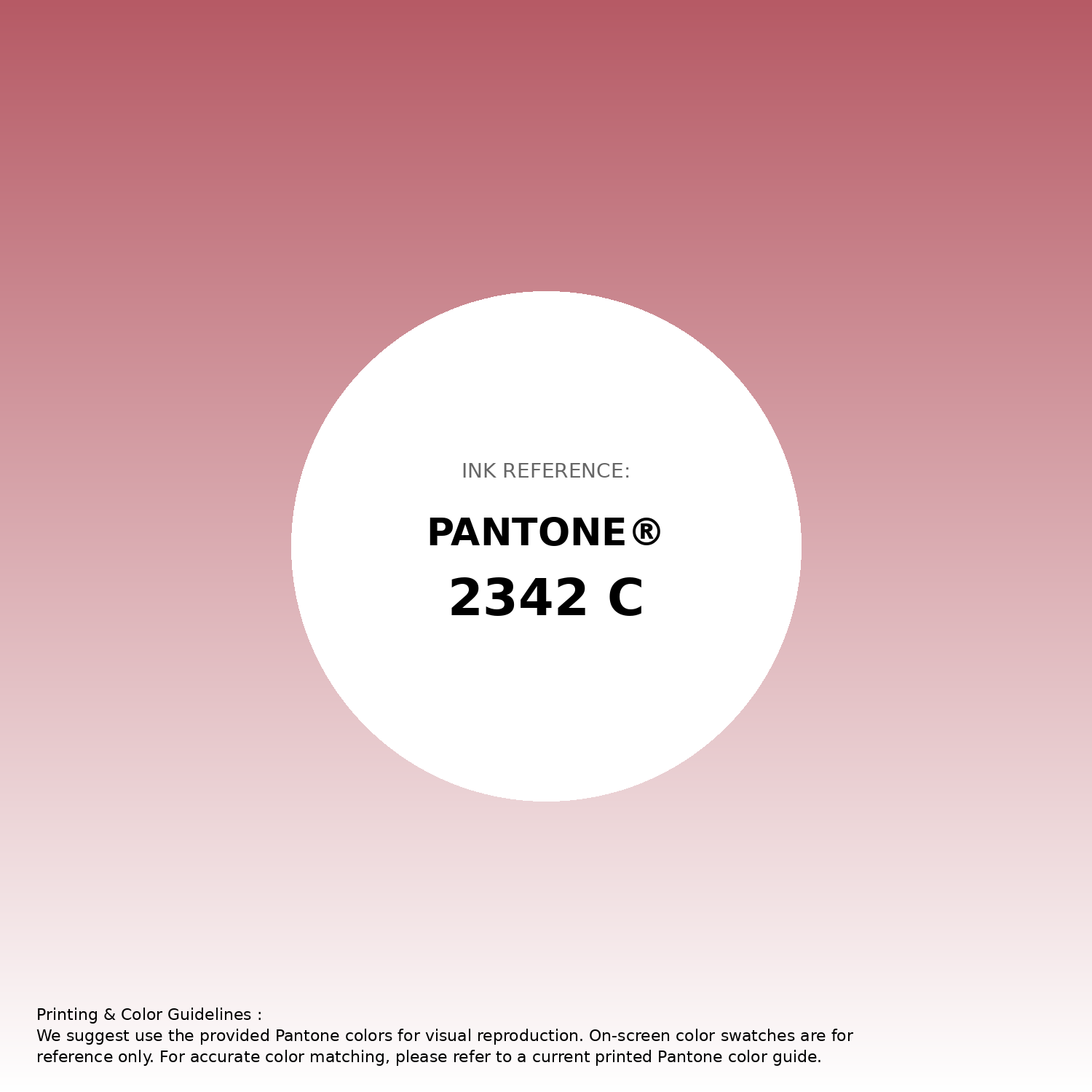 Stunning gradient artwork featuring Pantone 2342 C Color | Hex color Code #b65a65. Beautiful color transitions perfect for modern designs and backgrounds. #gradient #colorart #design #b65a65