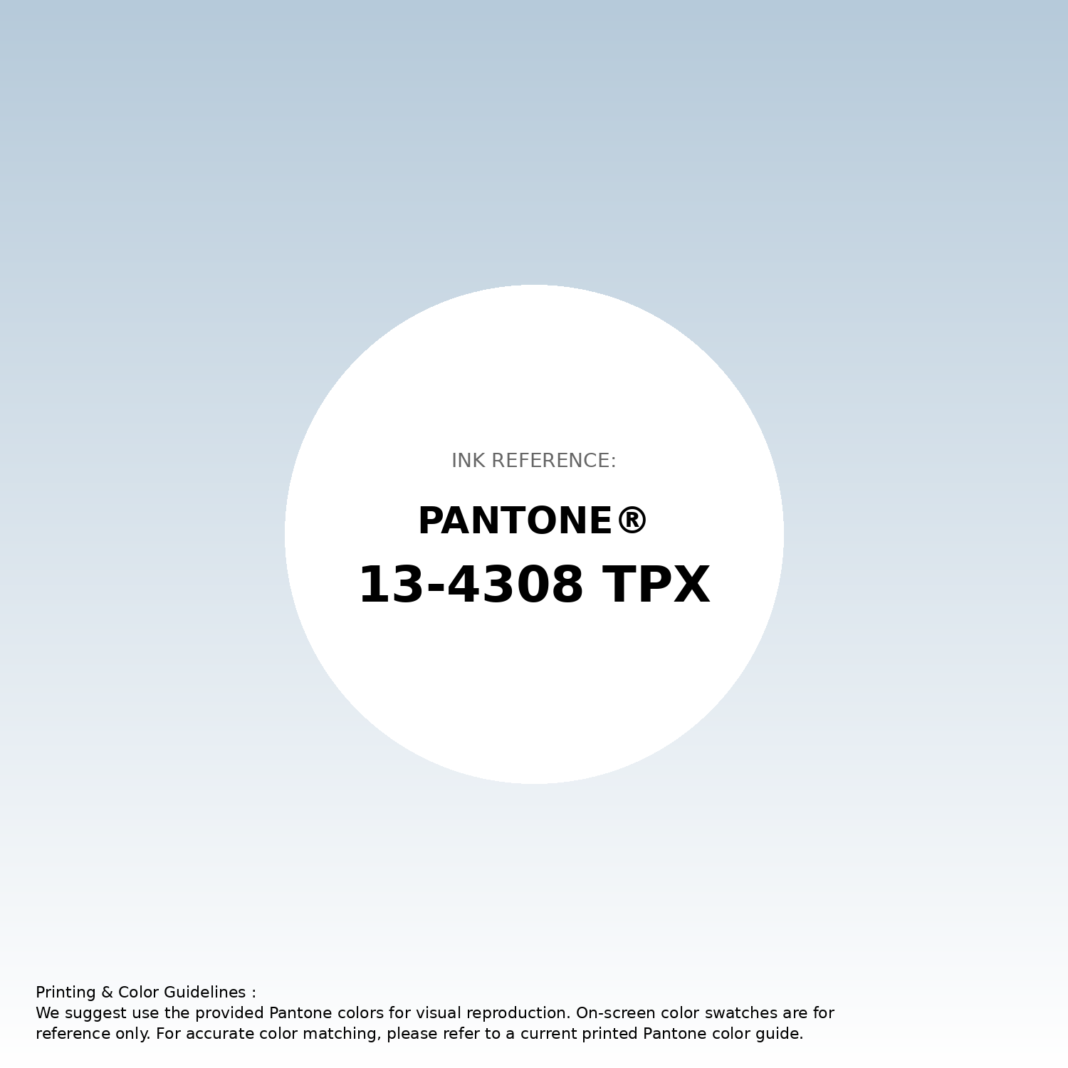 Stunning gradient artwork featuring Pantone 13-4308 Tpx Baby Blue Color | Hex color Code #b6cada. Beautiful color transitions perfect for modern designs and backgrounds. #gradient #colorart #design #b6cada