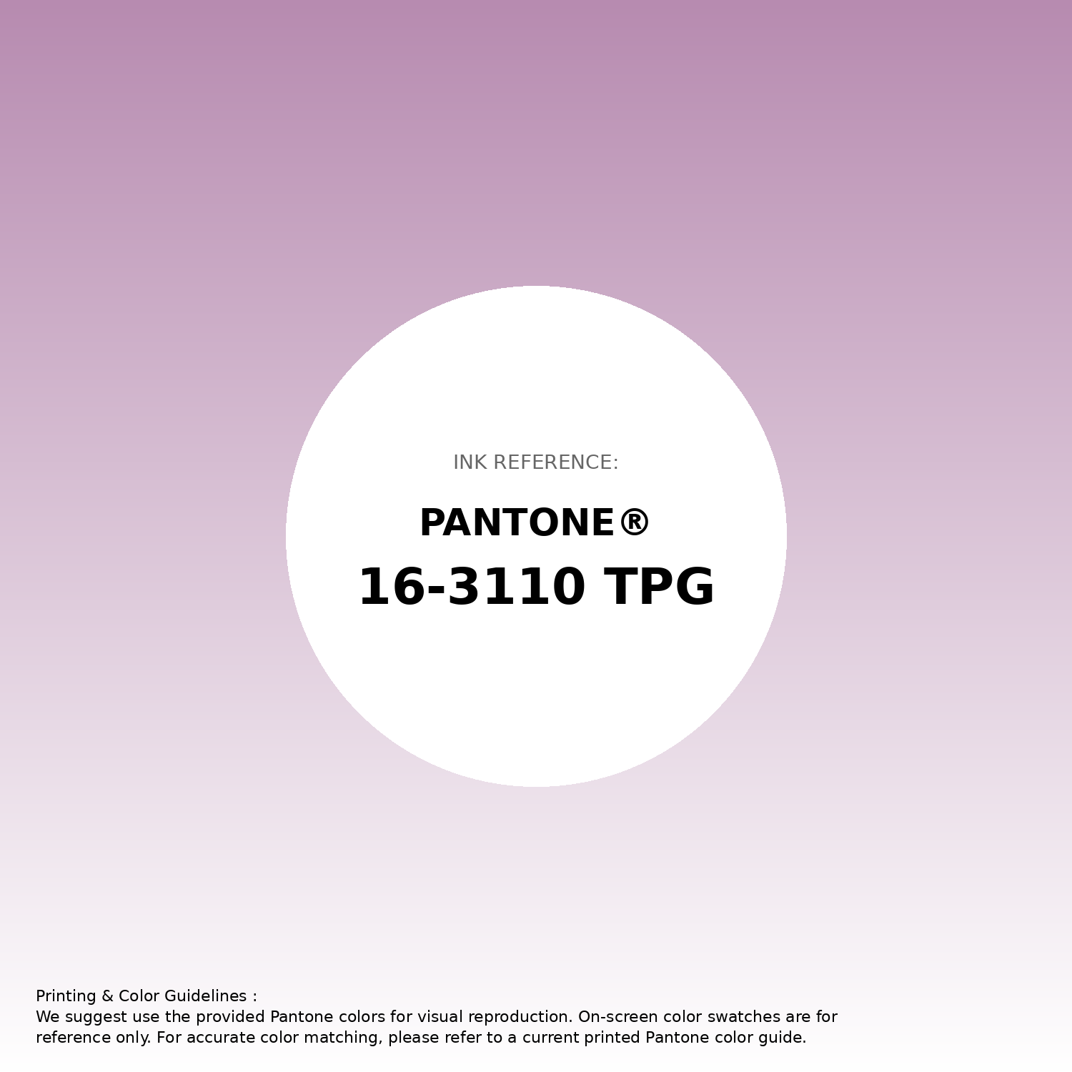Stunning gradient artwork featuring Pantone 16-3110 Tpg Smoky Grape Color | Hex color Code #b78bb0. Beautiful color transitions perfect for modern designs and backgrounds. #gradient #colorart #design #b78bb0