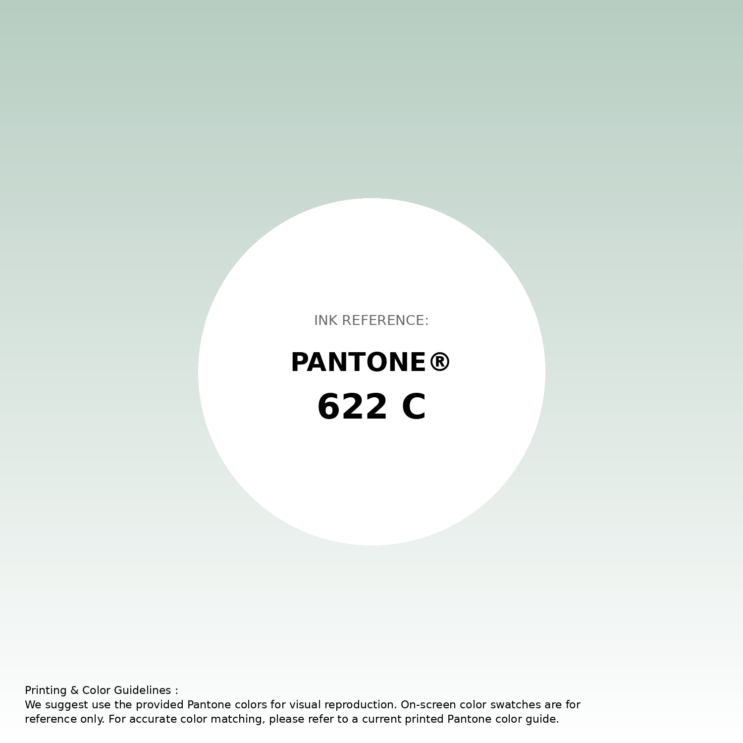 Hex Color #b7cdc2 | Printing Match PANTONE 622 C | Color