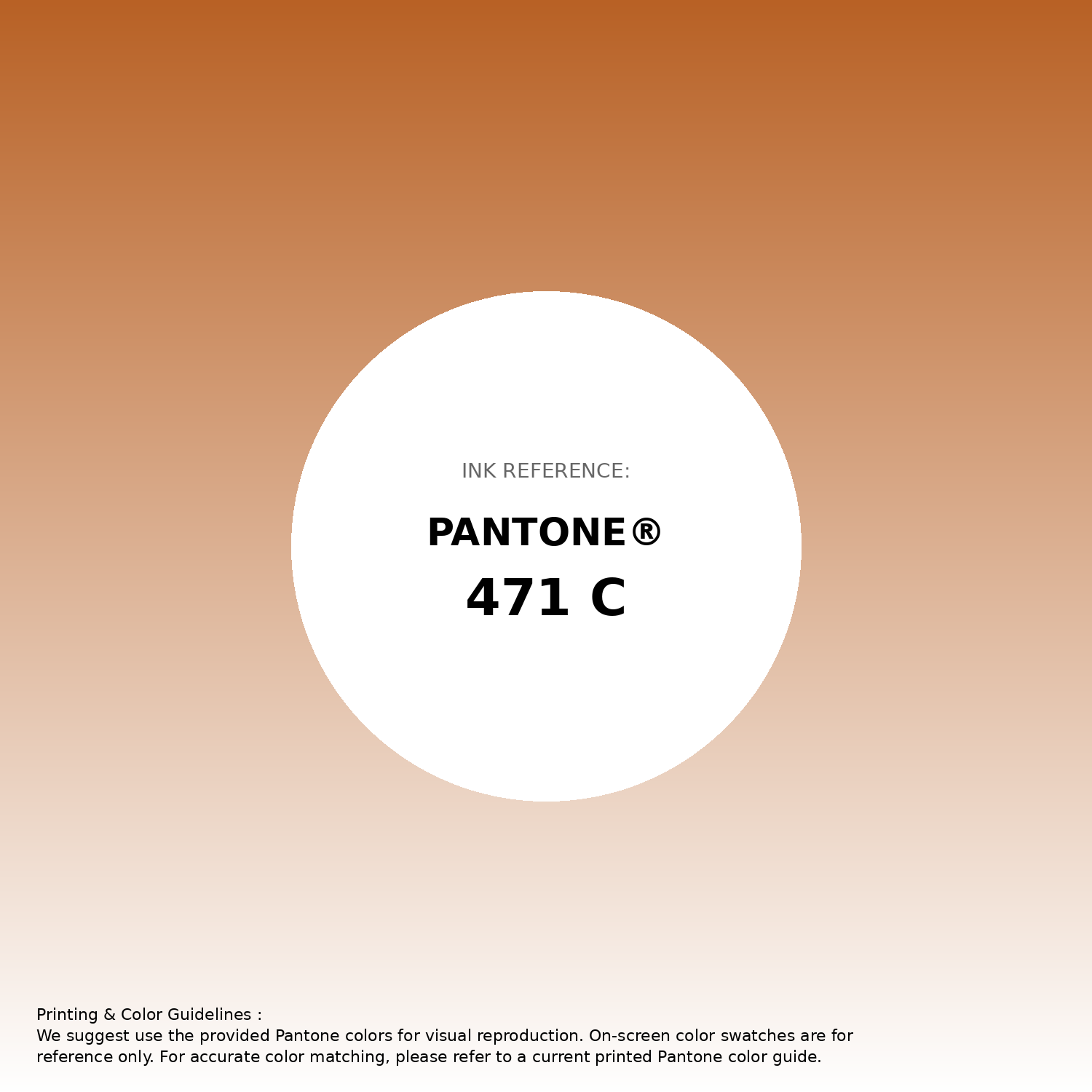 Stunning gradient artwork featuring Pantone 471 C Color | Hex color Code #b86125. Beautiful color transitions perfect for modern designs and backgrounds. #gradient #colorart #design #b86125