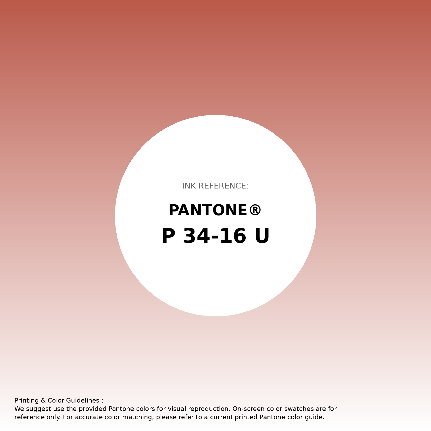 Stunning gradient artwork featuring Pantone P 34-16 U Color | Hex color Code #ba5a4b. Beautiful color transitions perfect for modern designs and backgrounds. #gradient #colorart #design #ba5a4b