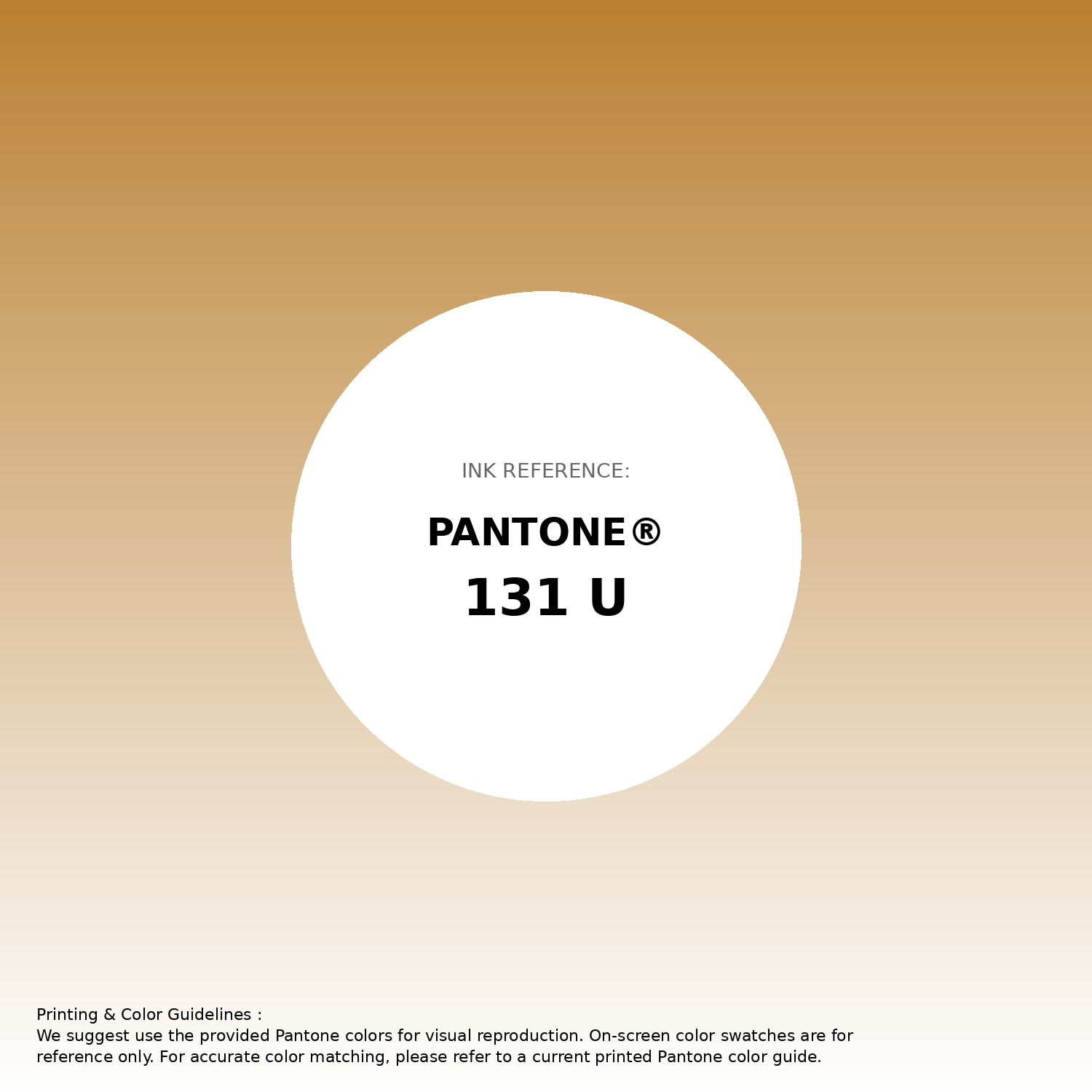 Stunning gradient artwork featuring Pantone 131 U Color | Hex color Code #ba8032. Beautiful color transitions perfect for modern designs and backgrounds. #gradient #colorart #design #ba8032