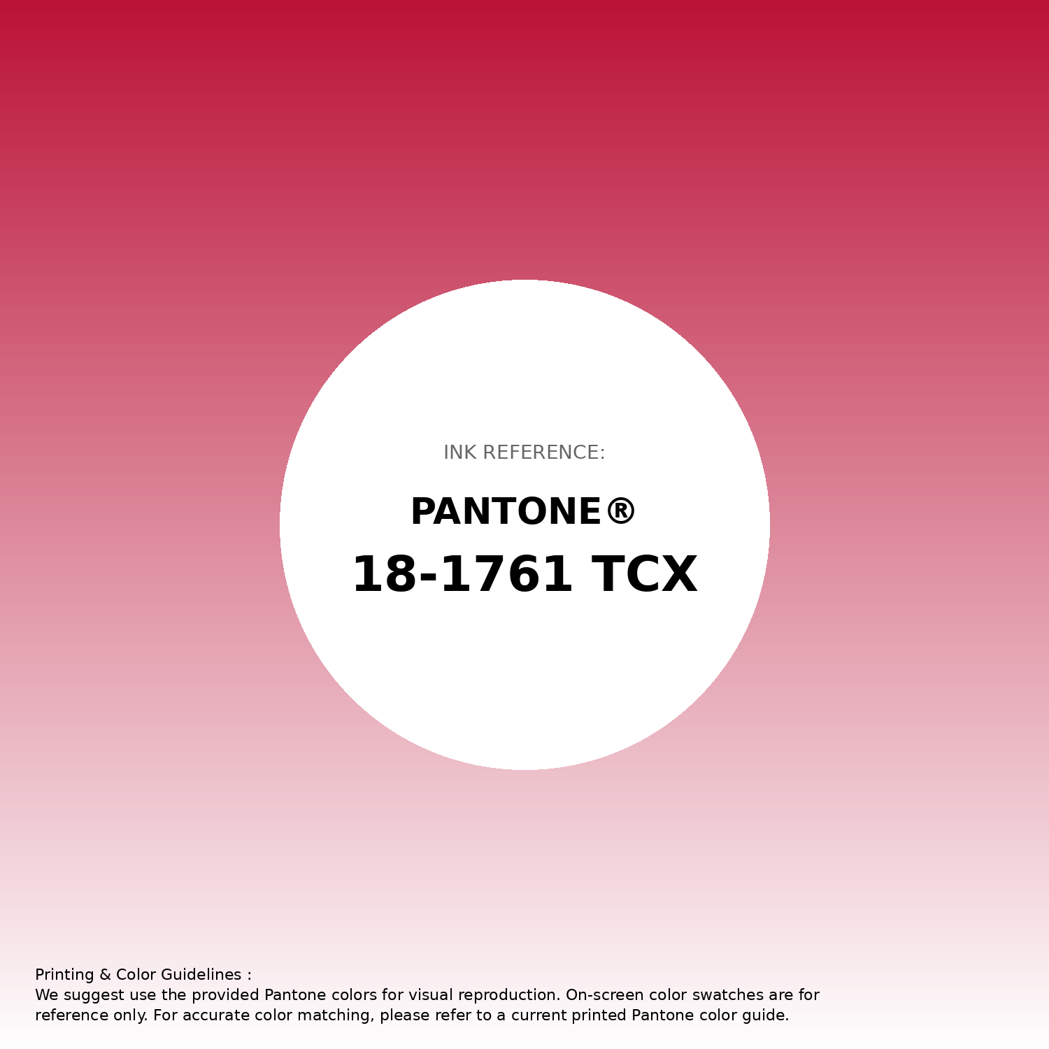 Stunning gradient artwork featuring Pantone 18-1761 Tcx Ski Patrol Color | Hex color Code #bb1237. Beautiful color transitions perfect for modern designs and backgrounds. #gradient #colorart #design #bb1237