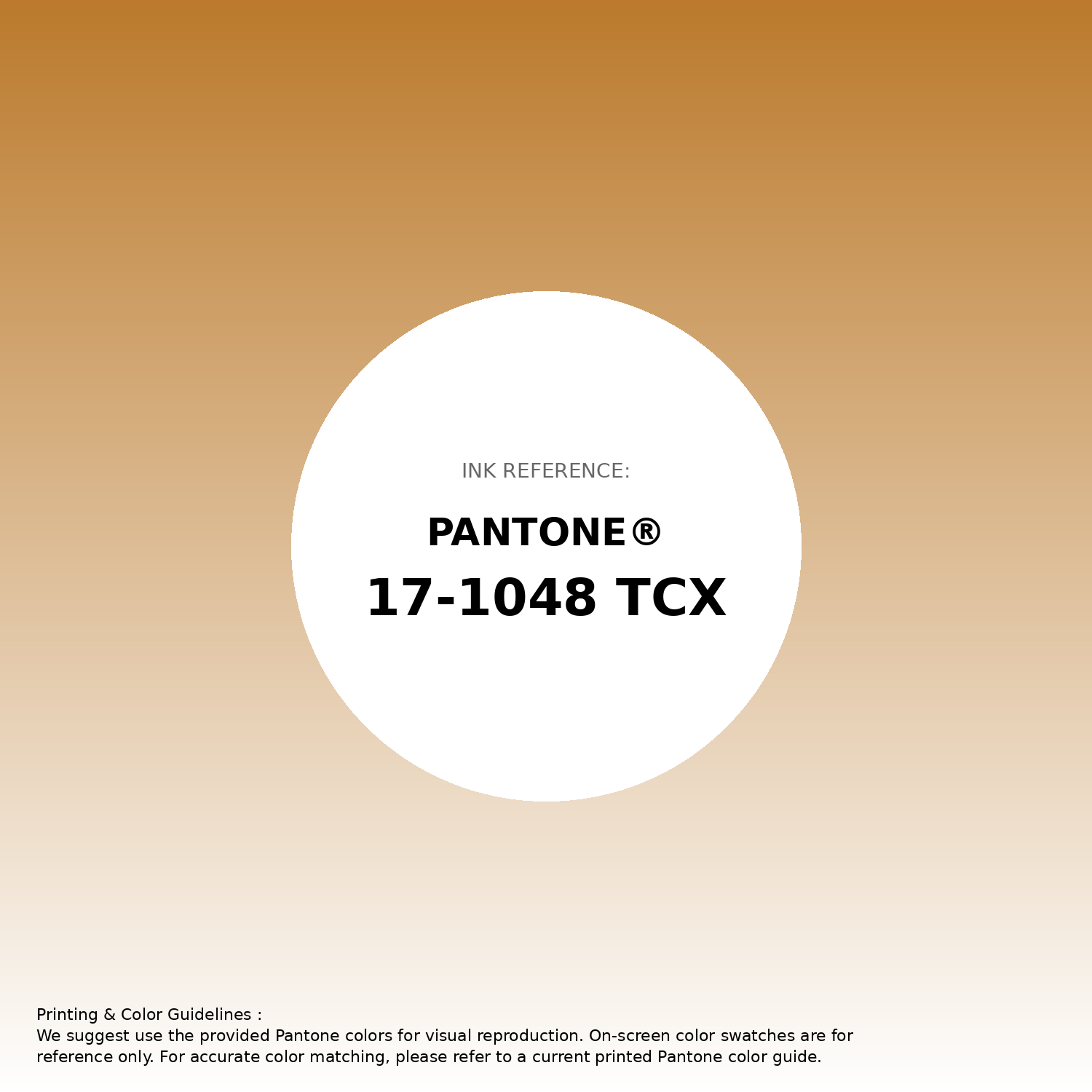 Stunning gradient artwork featuring Pantone 17-1048 Tcx Inca Gold Color | Hex color Code #bb7a2c. Beautiful color transitions perfect for modern designs and backgrounds. #gradient #colorart #design #bb7a2c