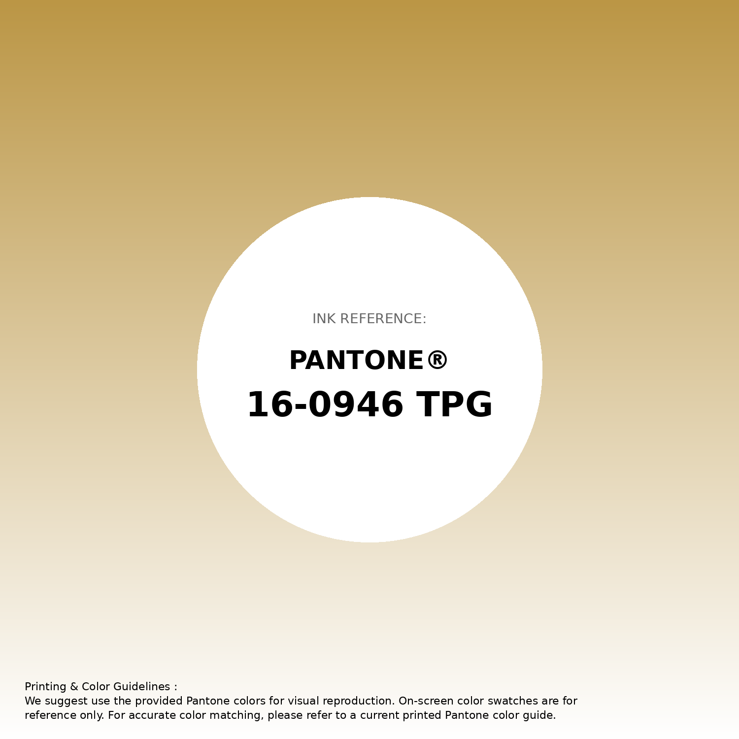 Stunning gradient artwork featuring Pantone 16-0946 Tpg Honey Color | Hex color Code #bb9645. Beautiful color transitions perfect for modern designs and backgrounds. #gradient #colorart #design #bb9645