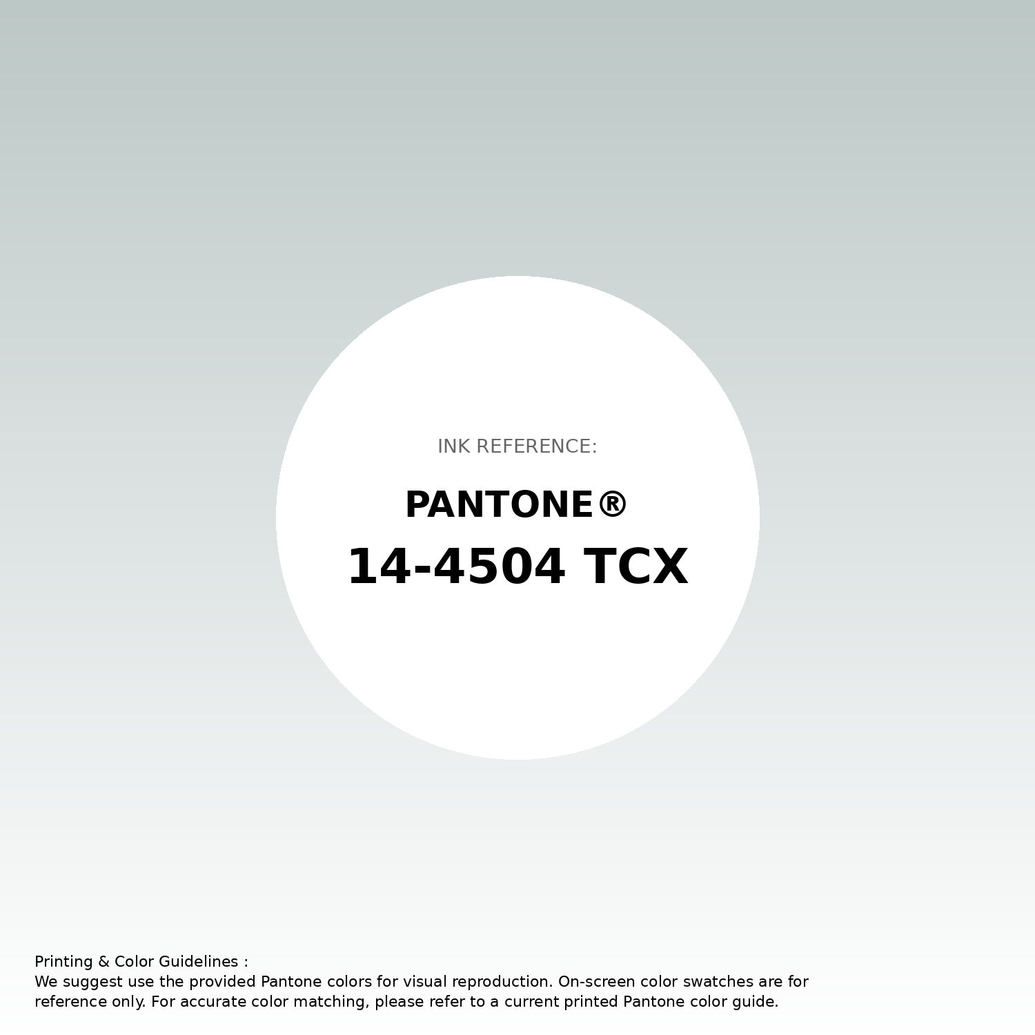 Stunning gradient artwork featuring Pantone 14-4504 Tcx Sky Gray Color | Hex color Code #bcc8c6. Beautiful color transitions perfect for modern designs and backgrounds. #gradient #colorart #design #bcc8c6