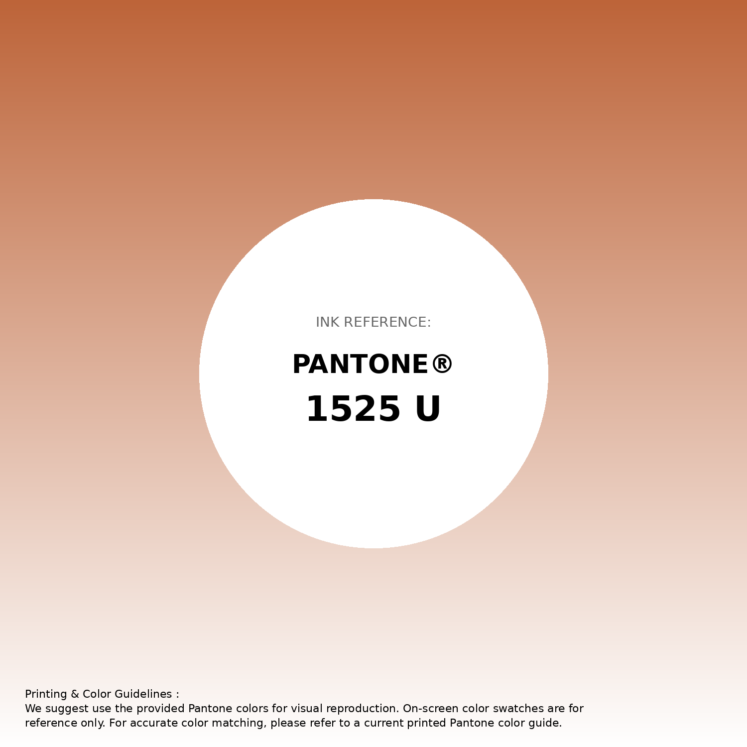 Stunning gradient artwork featuring Pantone 1525 U Color | Hex color Code #bd6439. Beautiful color transitions perfect for modern designs and backgrounds. #gradient #colorart #design #bd6439