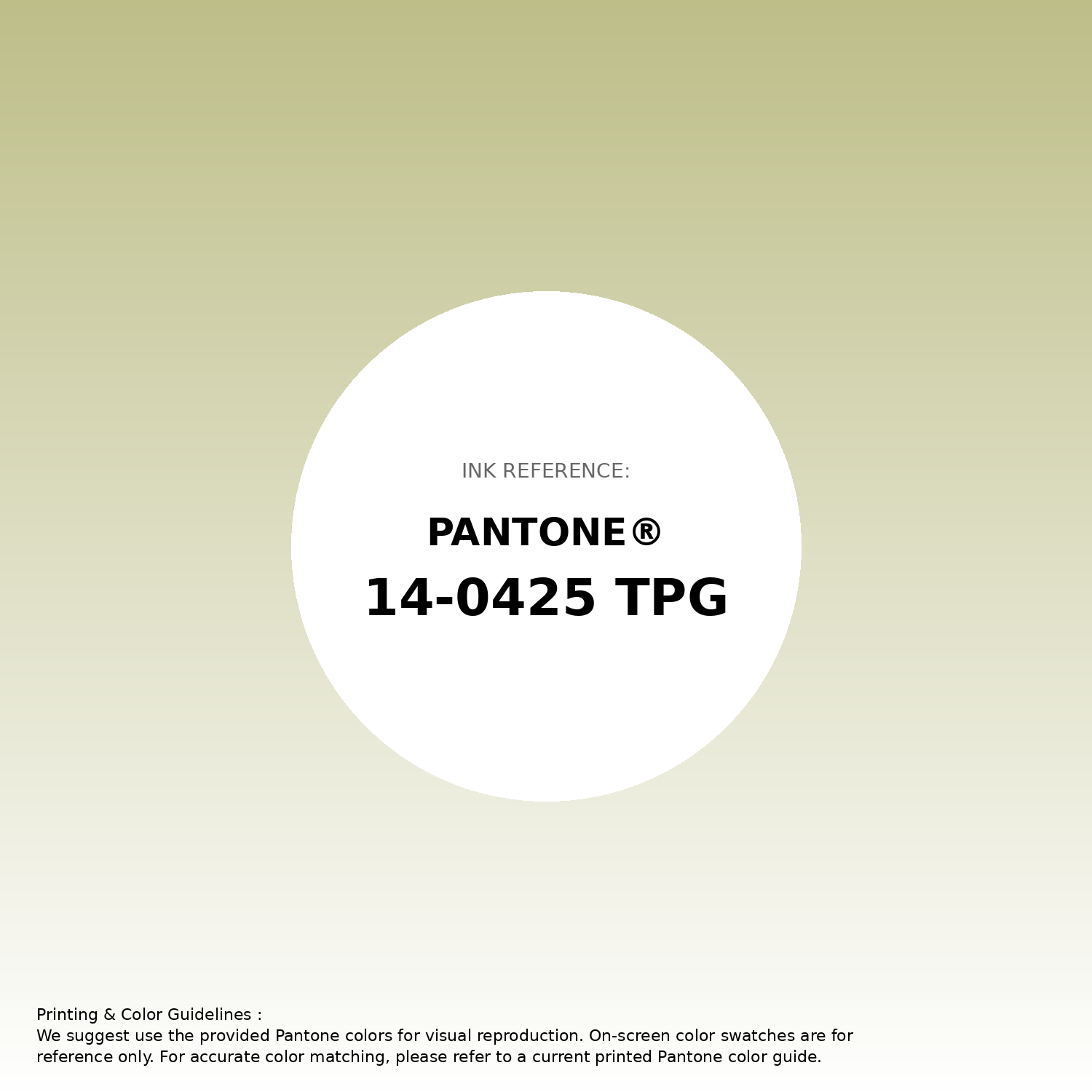 Stunning gradient artwork featuring Pantone 14-0425 Tpg Beechnut Color | Hex color Code #bdbe88. Beautiful color transitions perfect for modern designs and backgrounds. #gradient #colorart #design #bdbe88