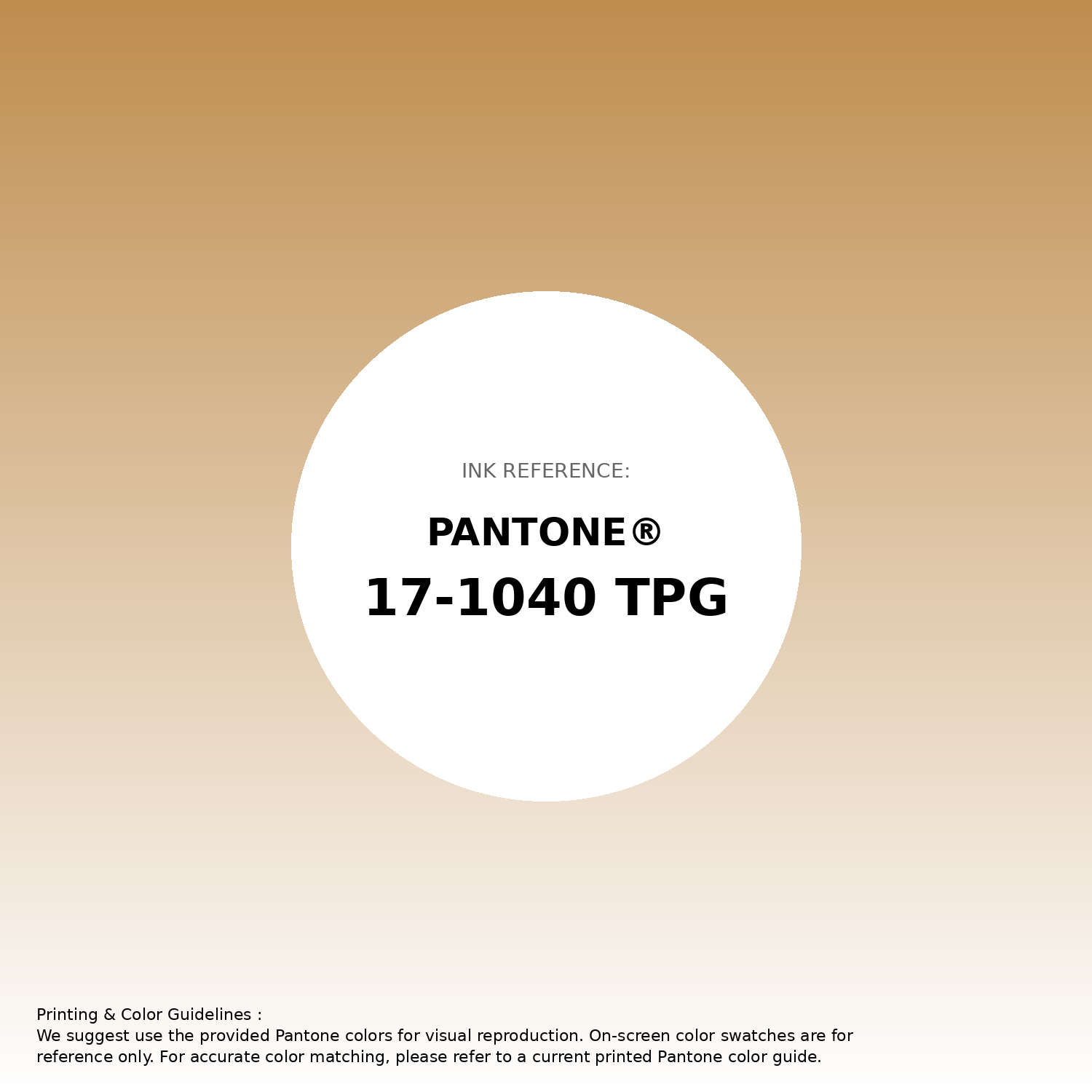 Stunning gradient artwork featuring Pantone 17-1040 Tpg Spruce Yellow Color | Hex color Code #bf8d4e. Beautiful color transitions perfect for modern designs and backgrounds. #gradient #colorart #design #bf8d4e
