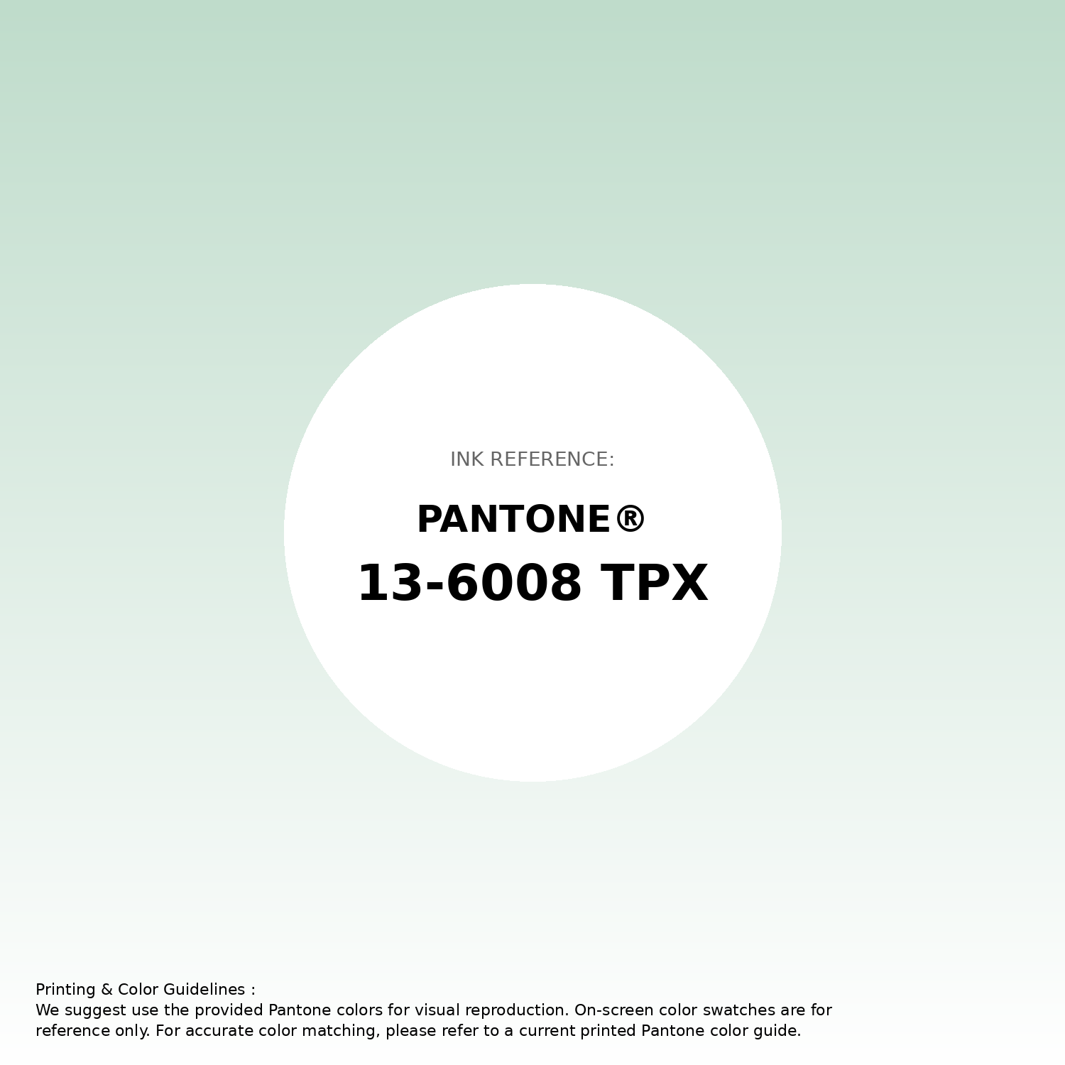 Stunning gradient artwork featuring Pantone 13-6008 Tpx Misty Jade Color | Hex color Code #bfdccb. Beautiful color transitions perfect for modern designs and backgrounds. #gradient #colorart #design #bfdccb