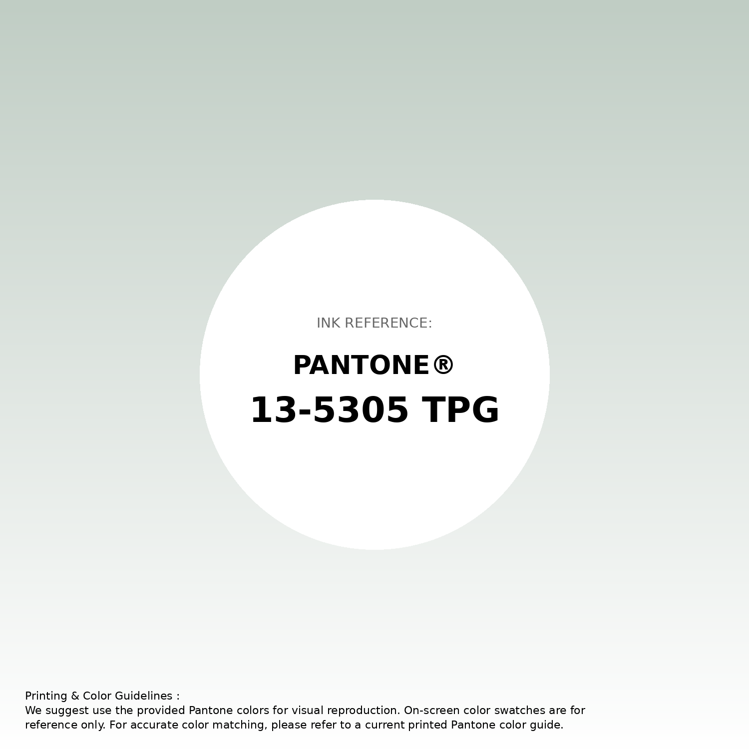 Stunning gradient artwork featuring Pantone 13-5305 Tpg Pale Aqua Color | Hex color Code #c0cdc4. Beautiful color transitions perfect for modern designs and backgrounds. #gradient #colorart #design #c0cdc4
