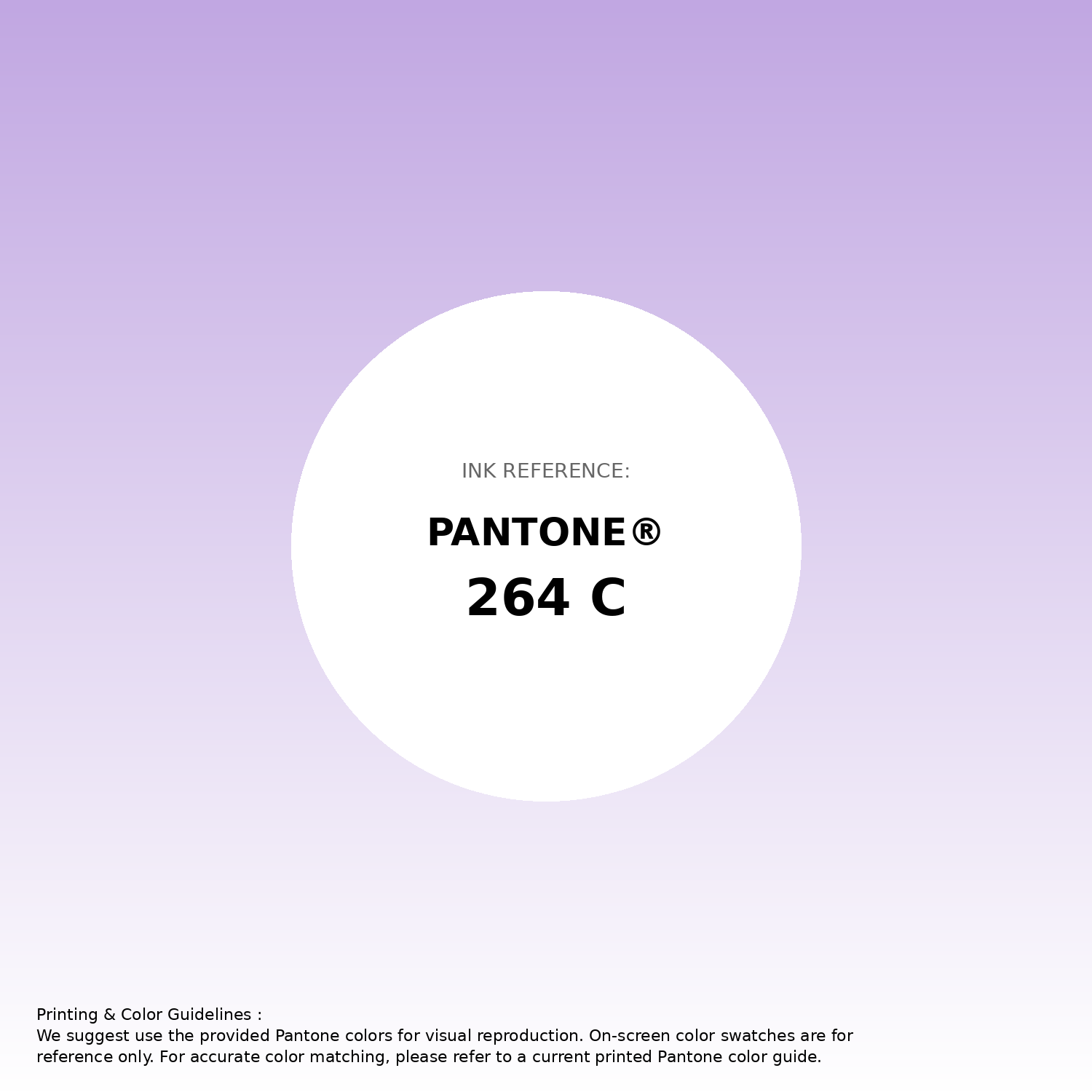 Hex Color #c1a7e2 | Printing Match PANTONE 264 C | Color
